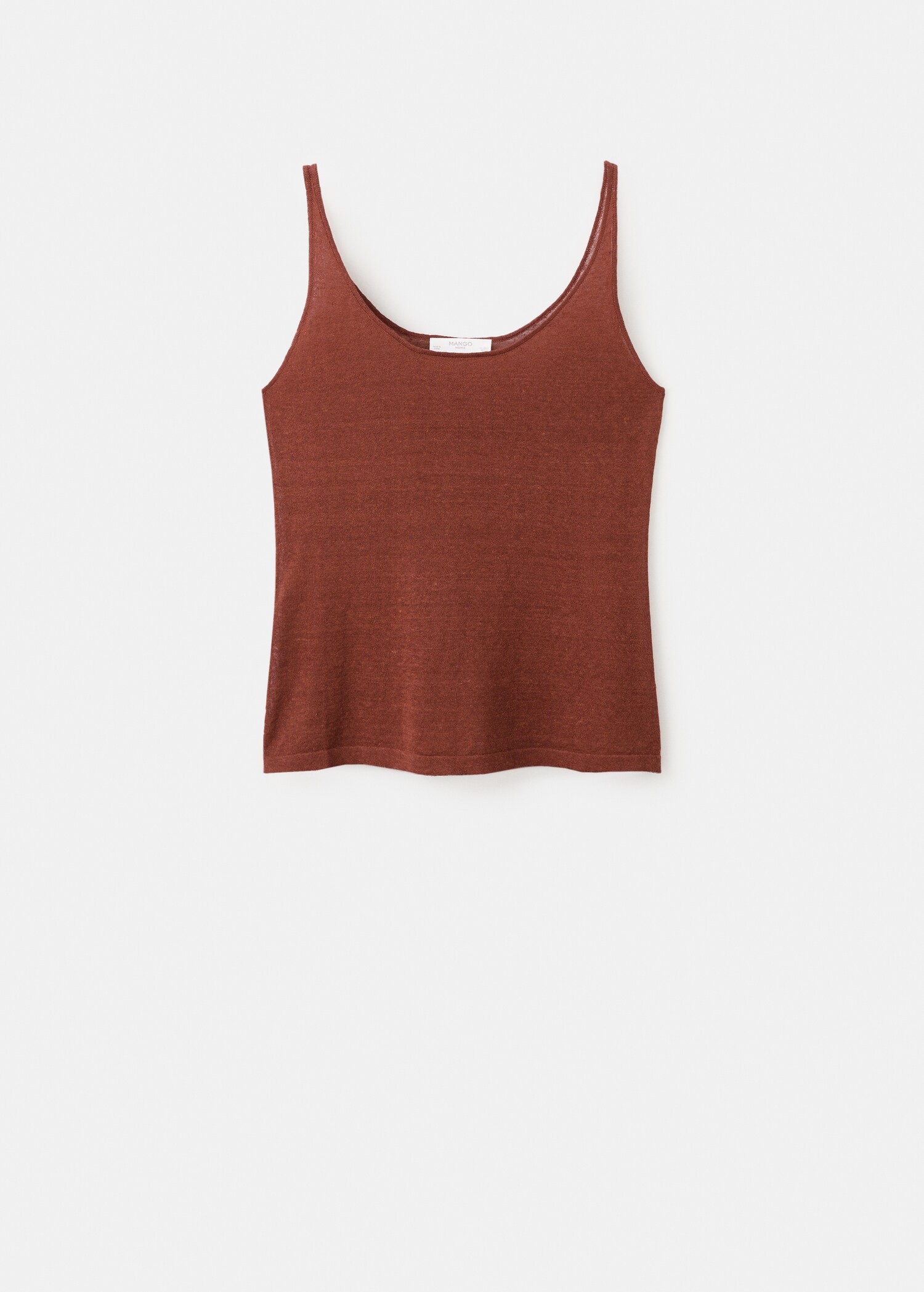 Трикотажный топ изо льна - Изделие без модели