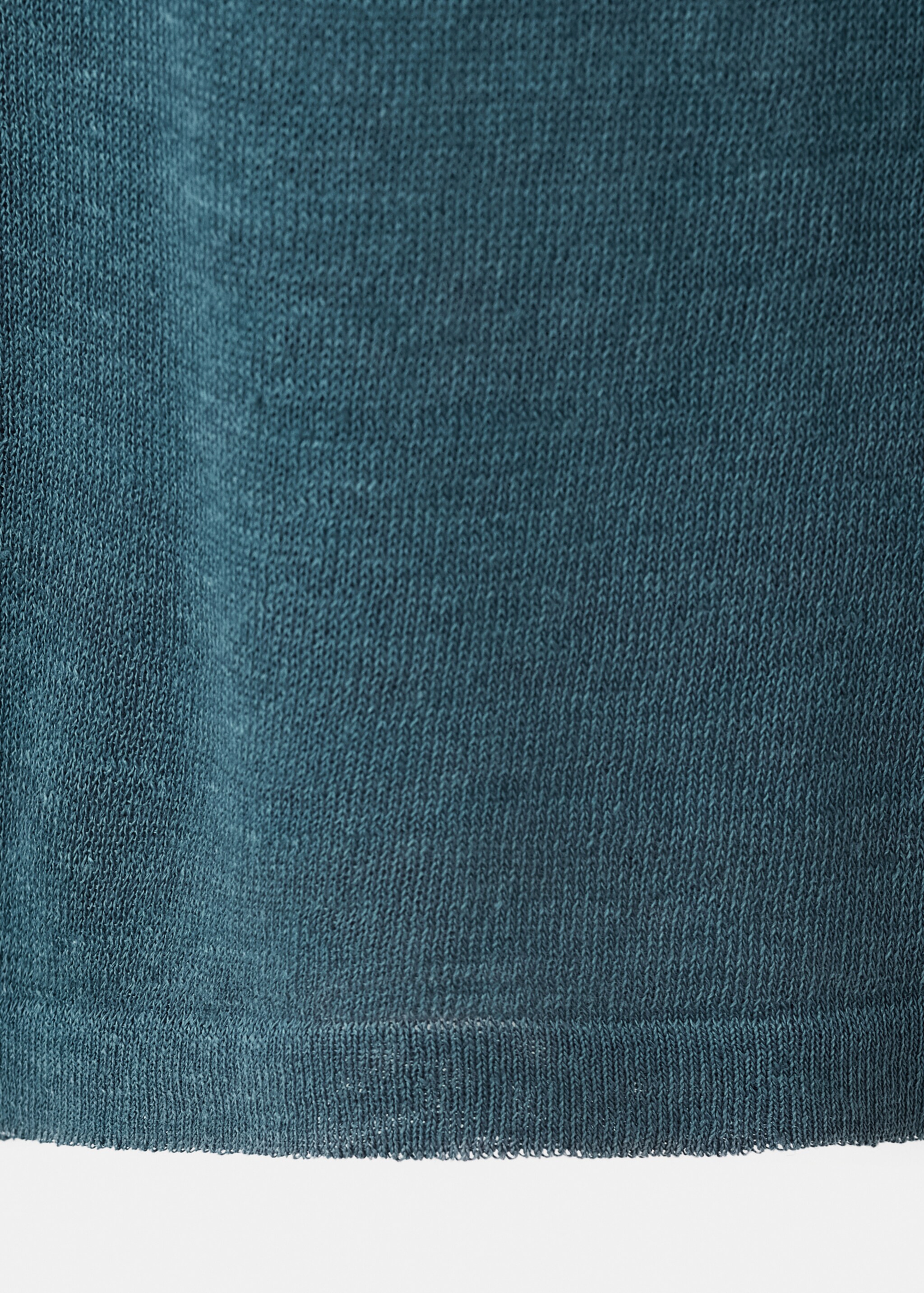 Linen knit top - Details of the article 0, Night Blue. Ref: 27093313-00.