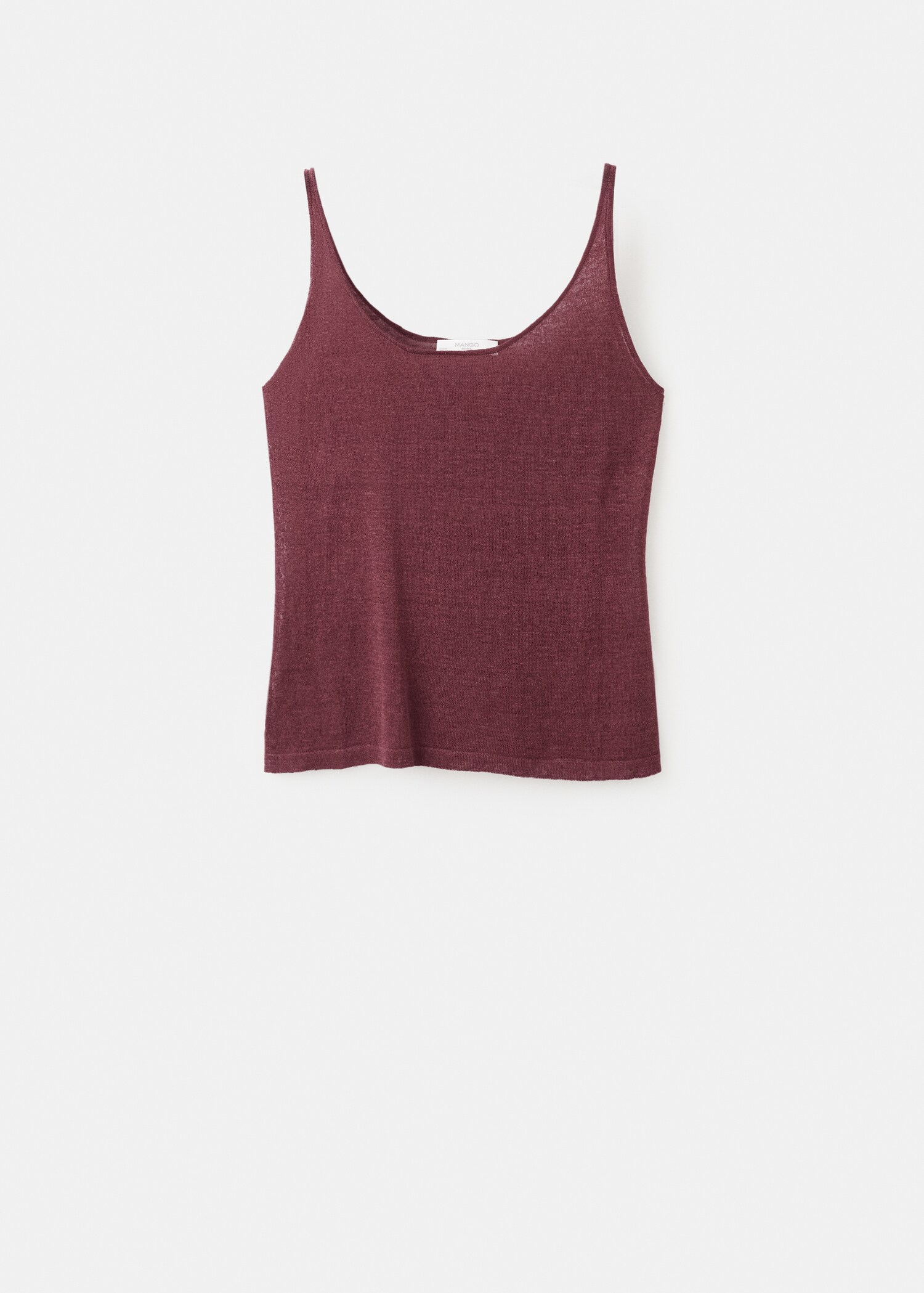 Трикотажный топ изо льна - Изделие без модели