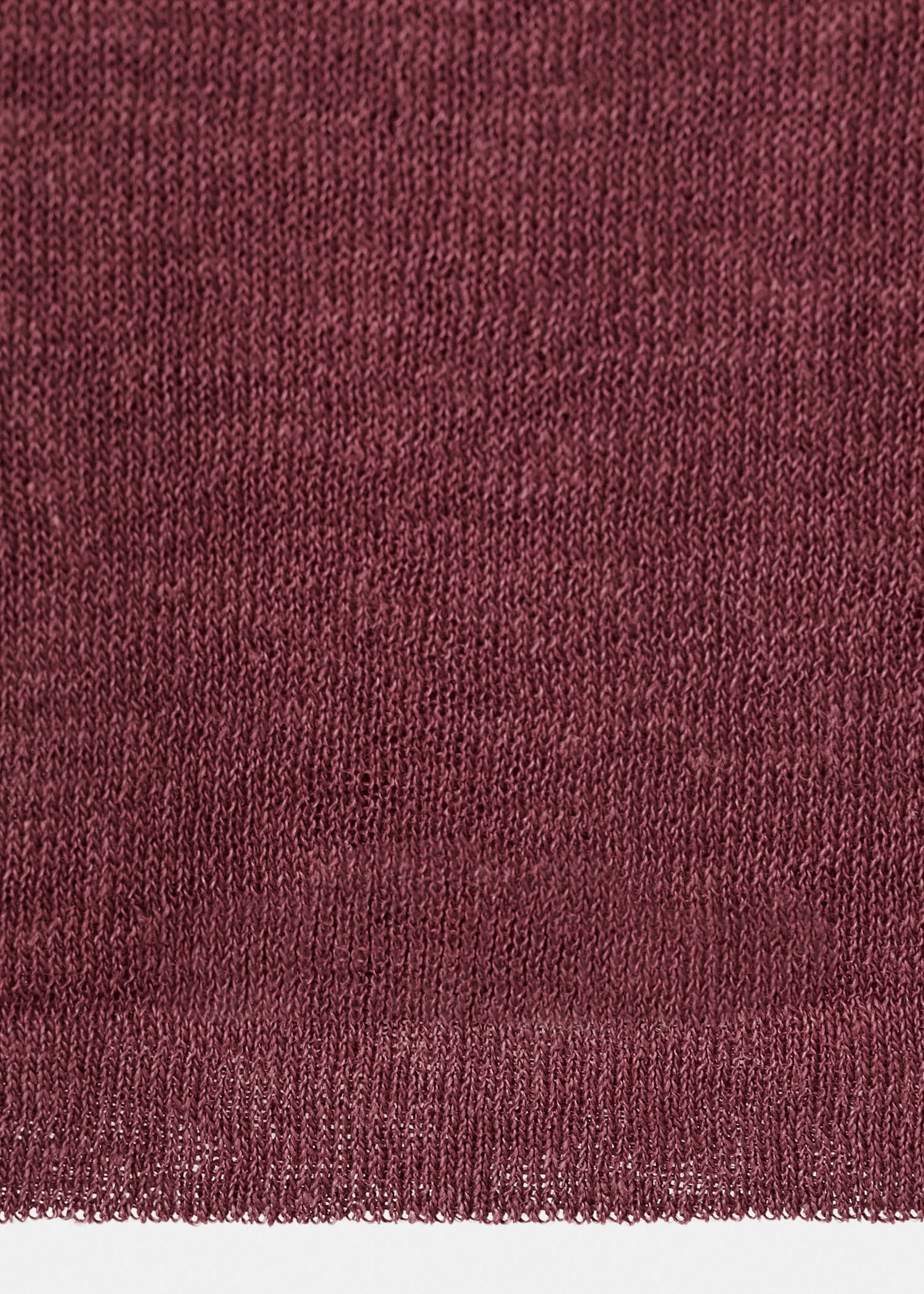 Трикотажный топ изо льна - Деталь изделия 0