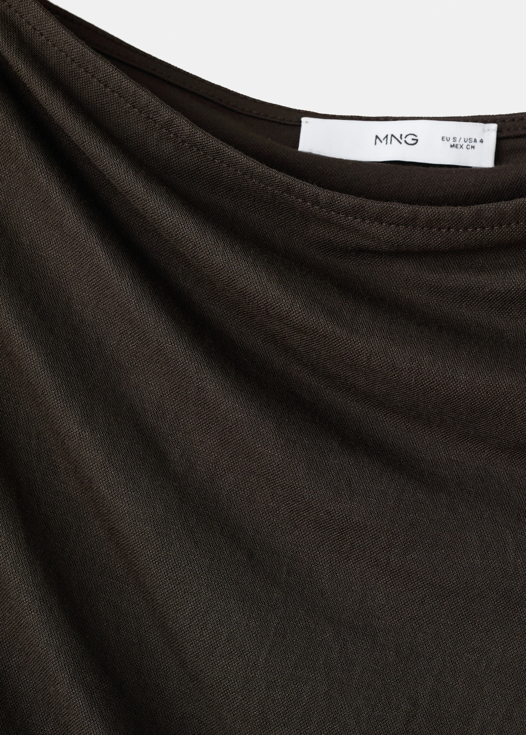 Mango Asymmetric draped gown