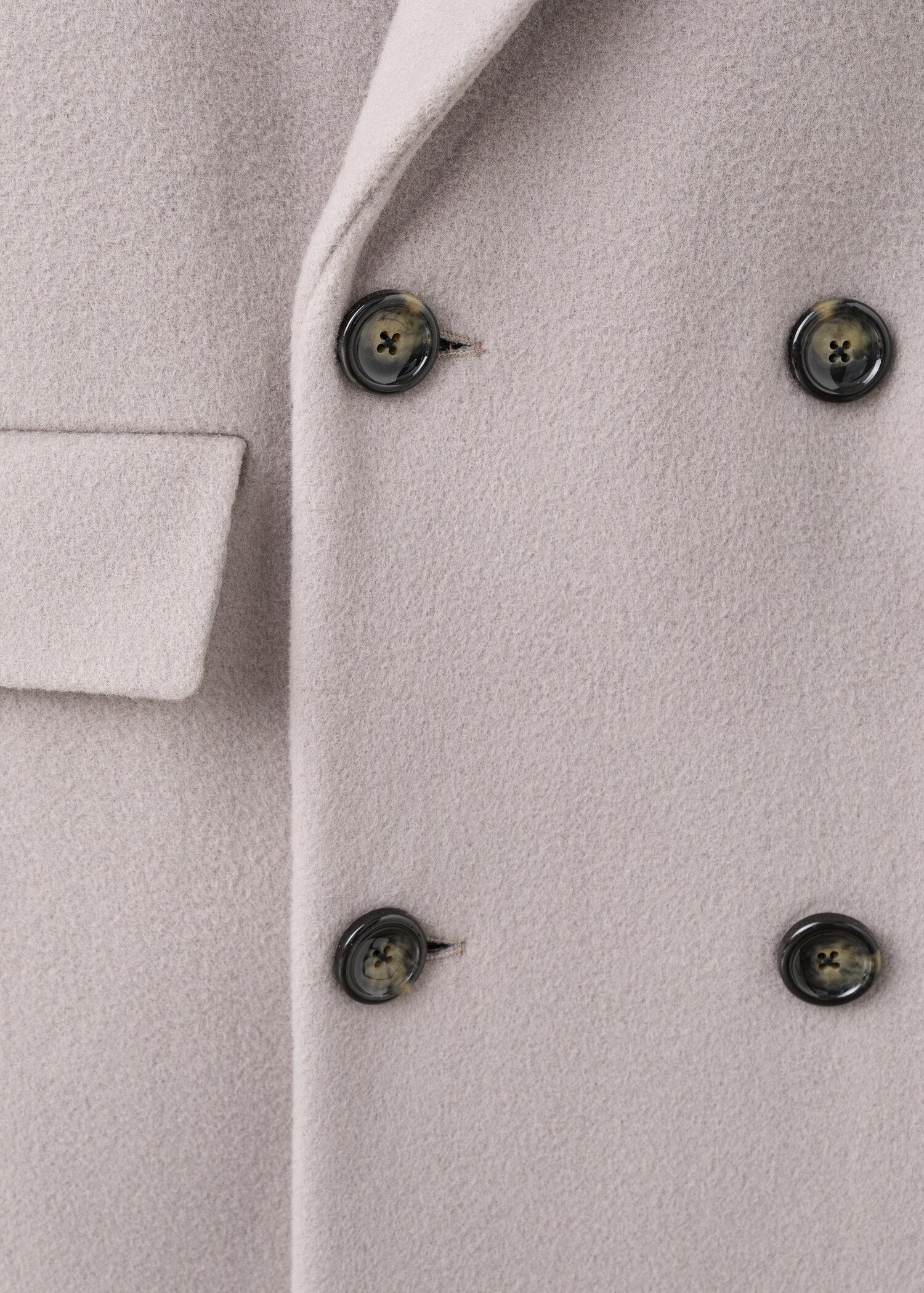 Abrigo lana doble botonadura - Detalle del artículo 0