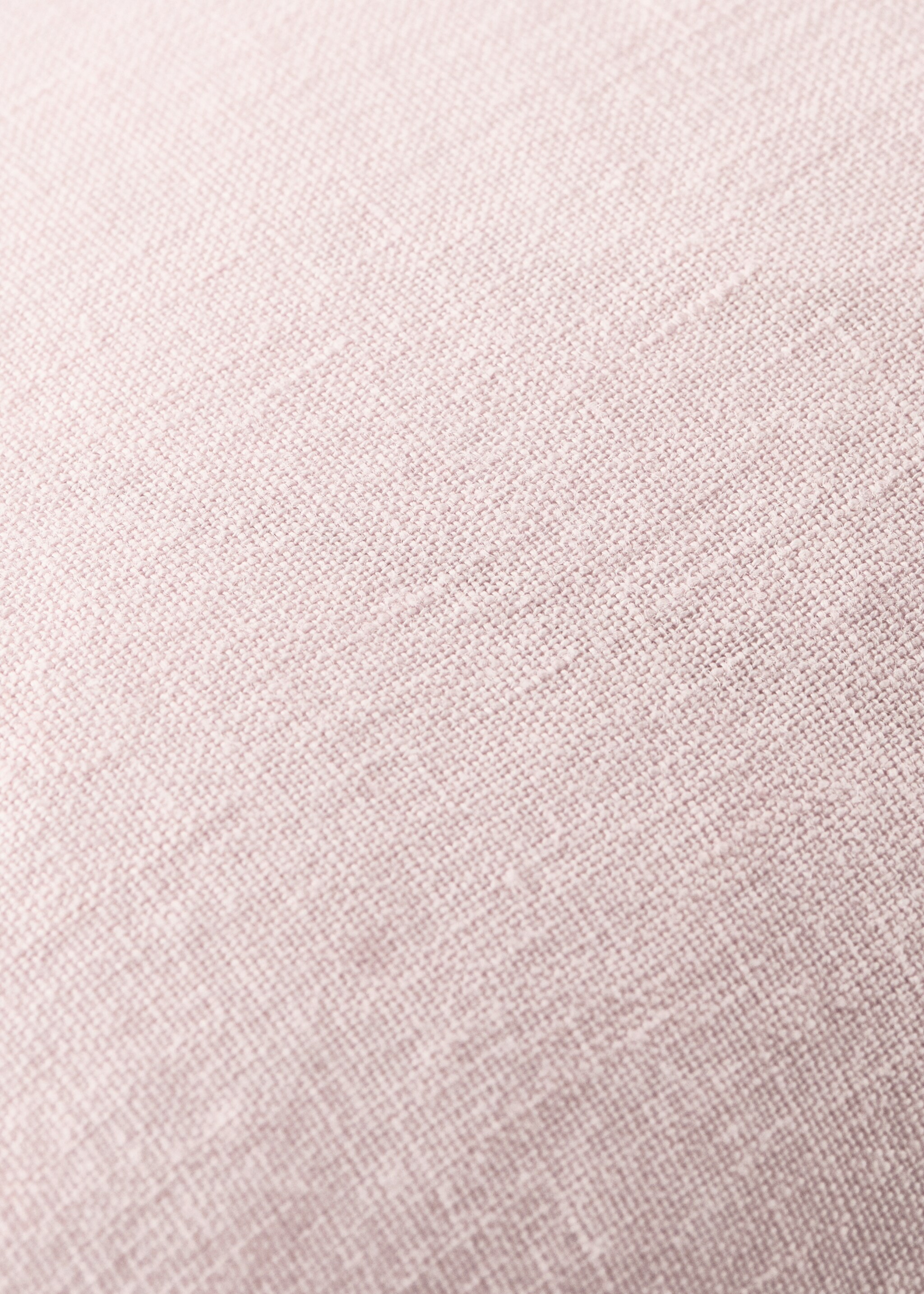 Housse de coussin 100 % lin volant 45 X 45 cm - Détail de l'article 3, Rose. Ref: 27093331-00.