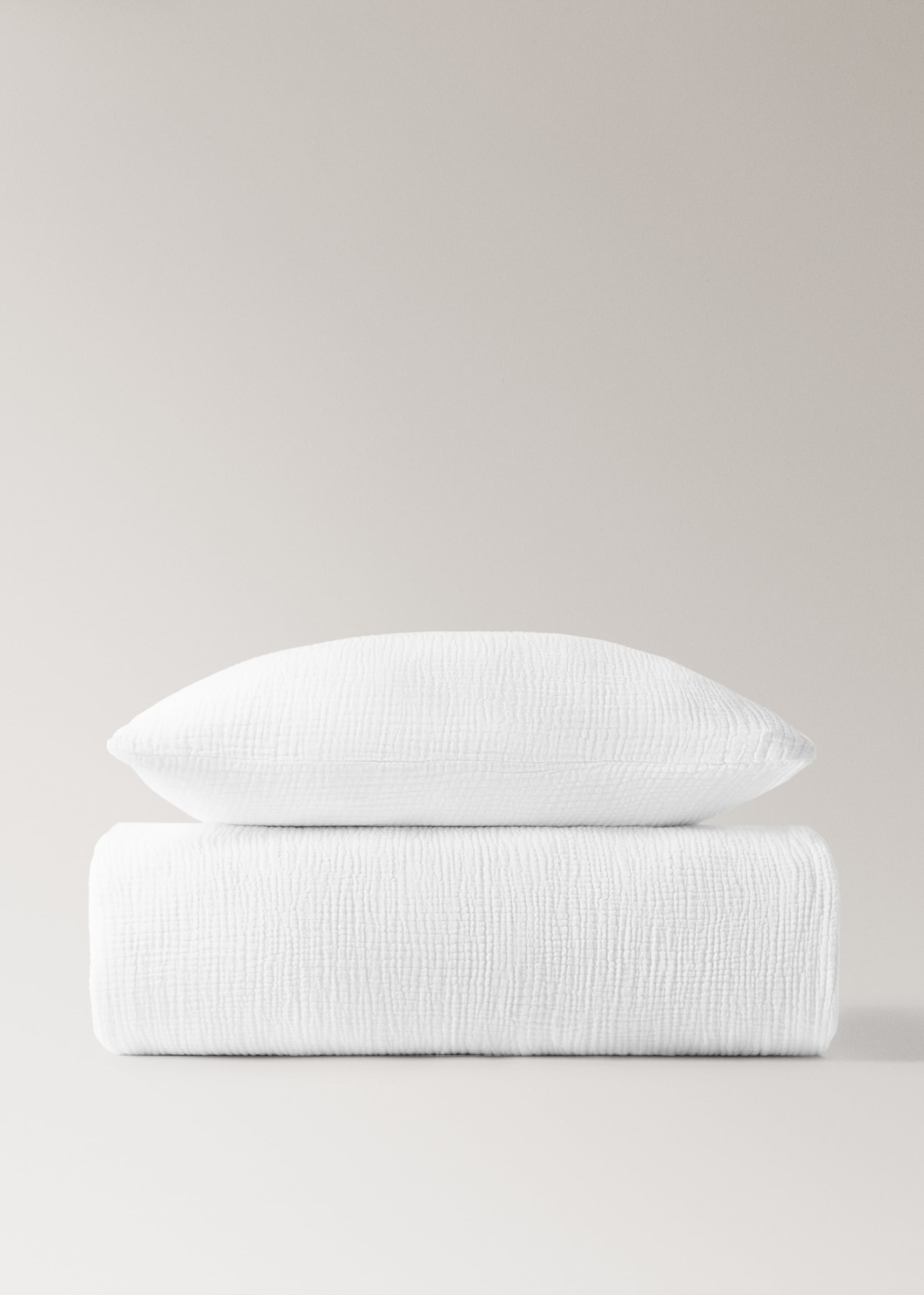 Funda nórdica cuna tejido gasa - Artículo sin modelo, Blanco roto. Ref: 27093334-00.