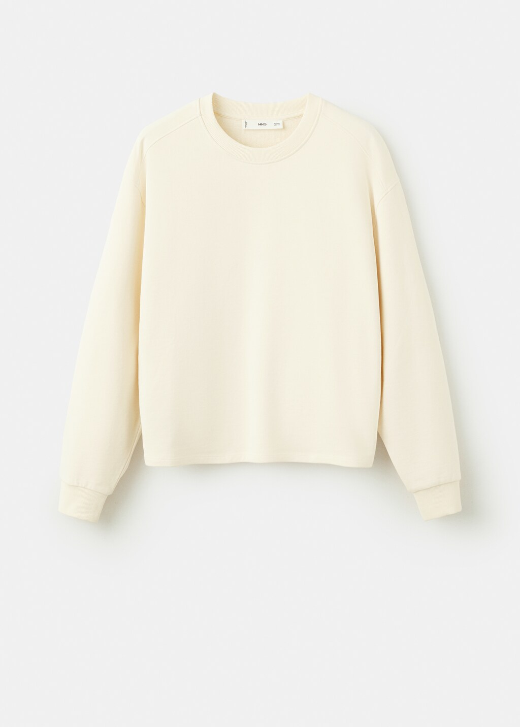 Round-neck cotton sweatshirt - image 5