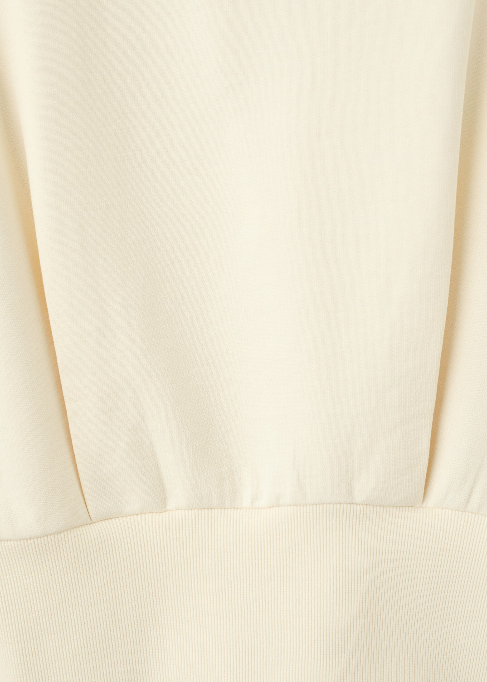 Round-neck cotton sweatshirt - Details of the article 0, Pastel Yellow. Ref: 27093335-00.