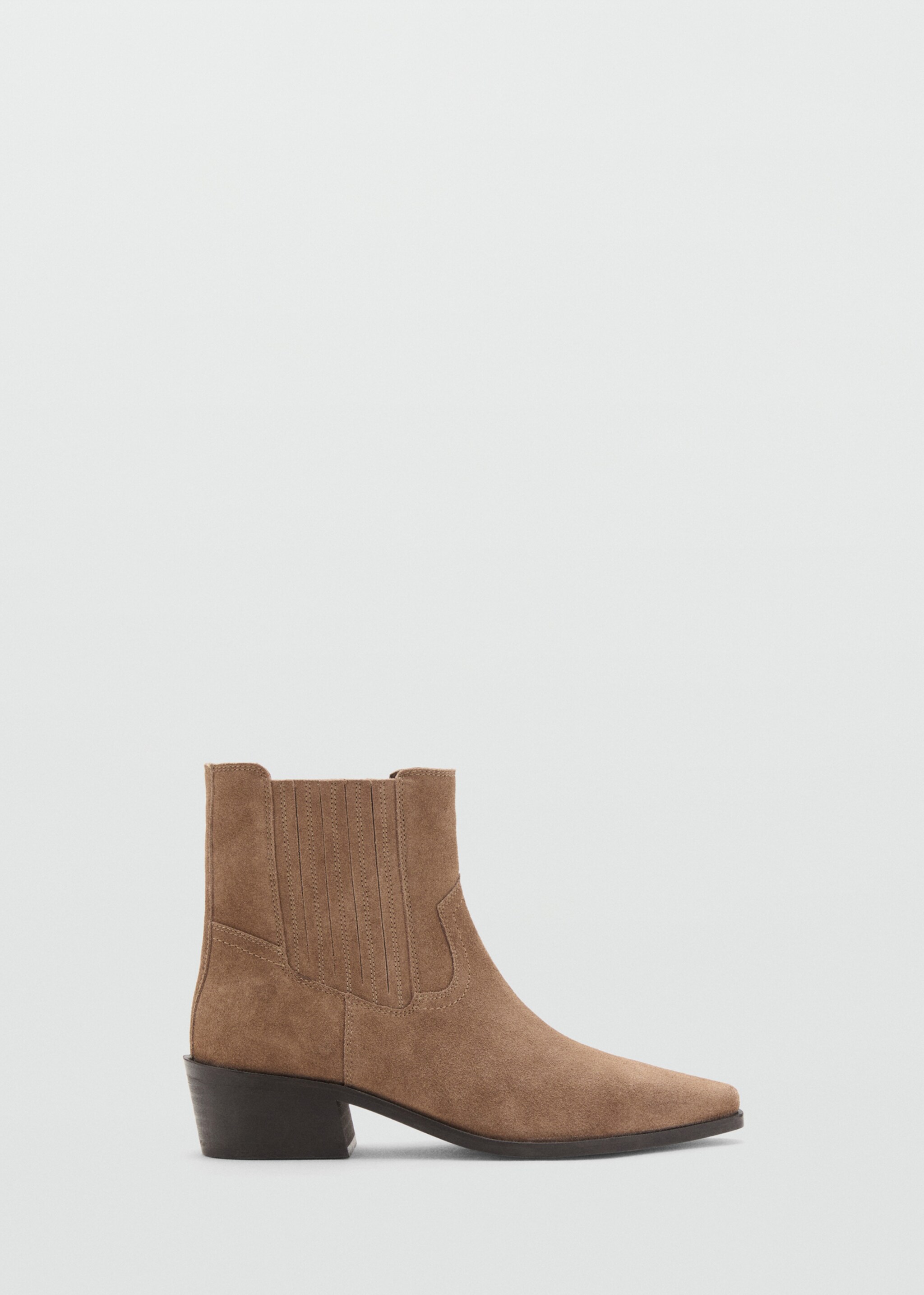Suede leather ankle boots - Article without model, Sand. Ref: 27093337-00.