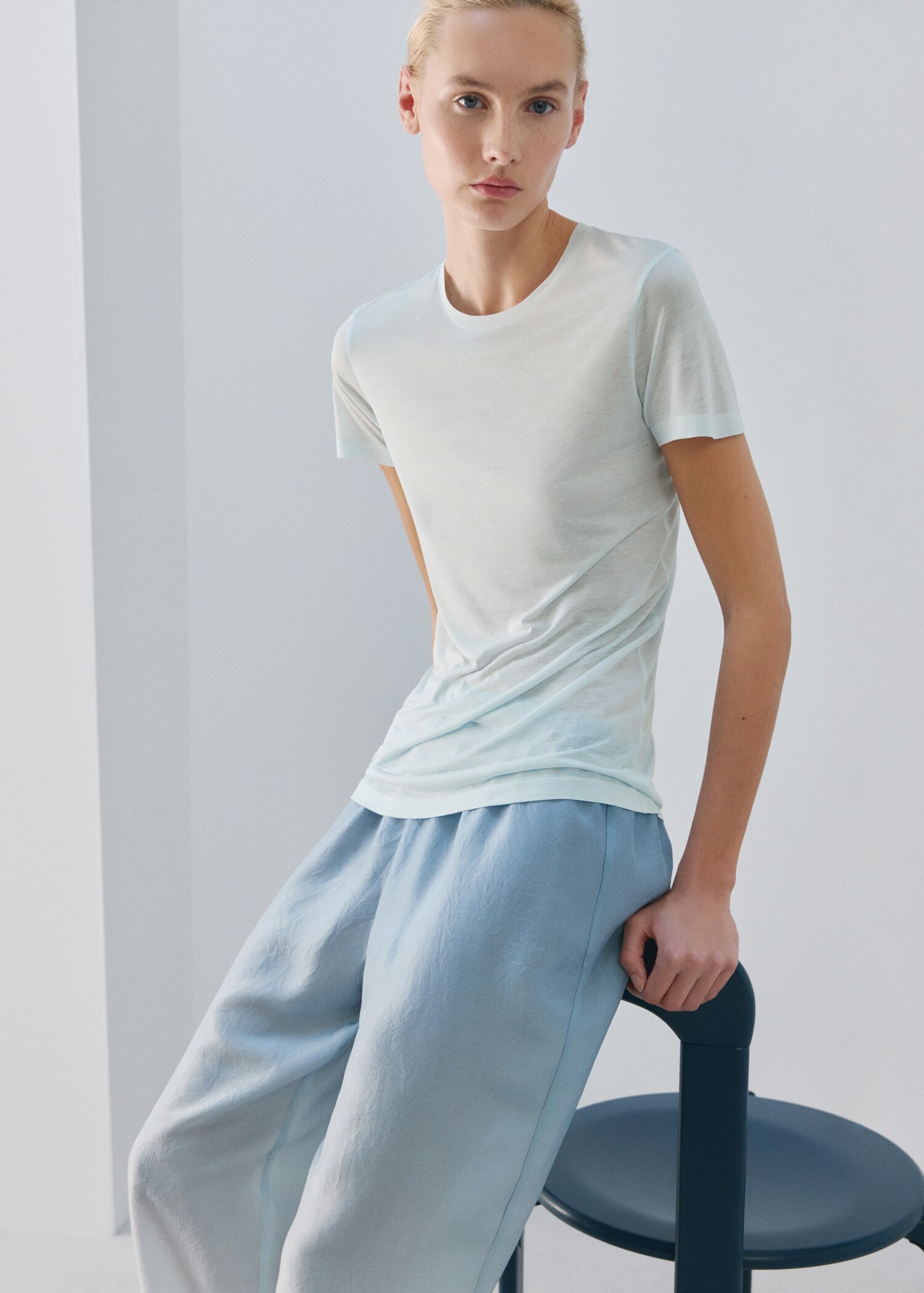 Micromodal short-sleeve T-shirt - Details of the article 2