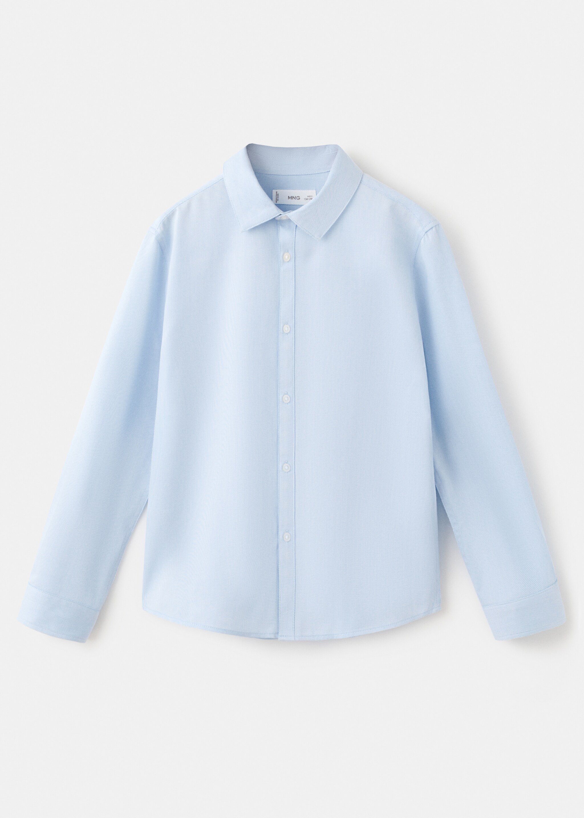 Shirt dobby - Article without model, Sky Blue. Ref: 27093707-00.