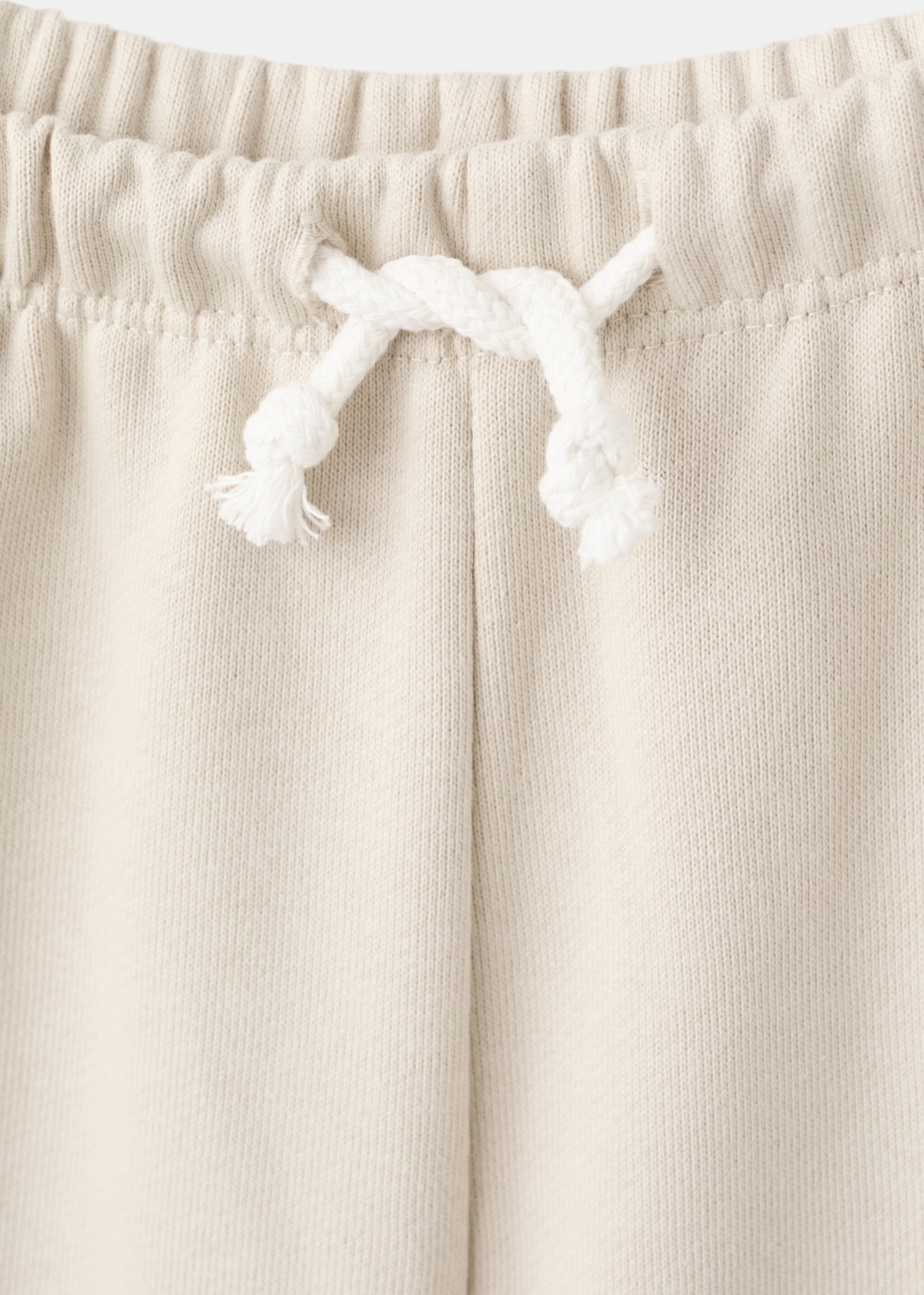 Cord cotton jogger - Details of the article 8, Ecru. Ref: 27093711-00.