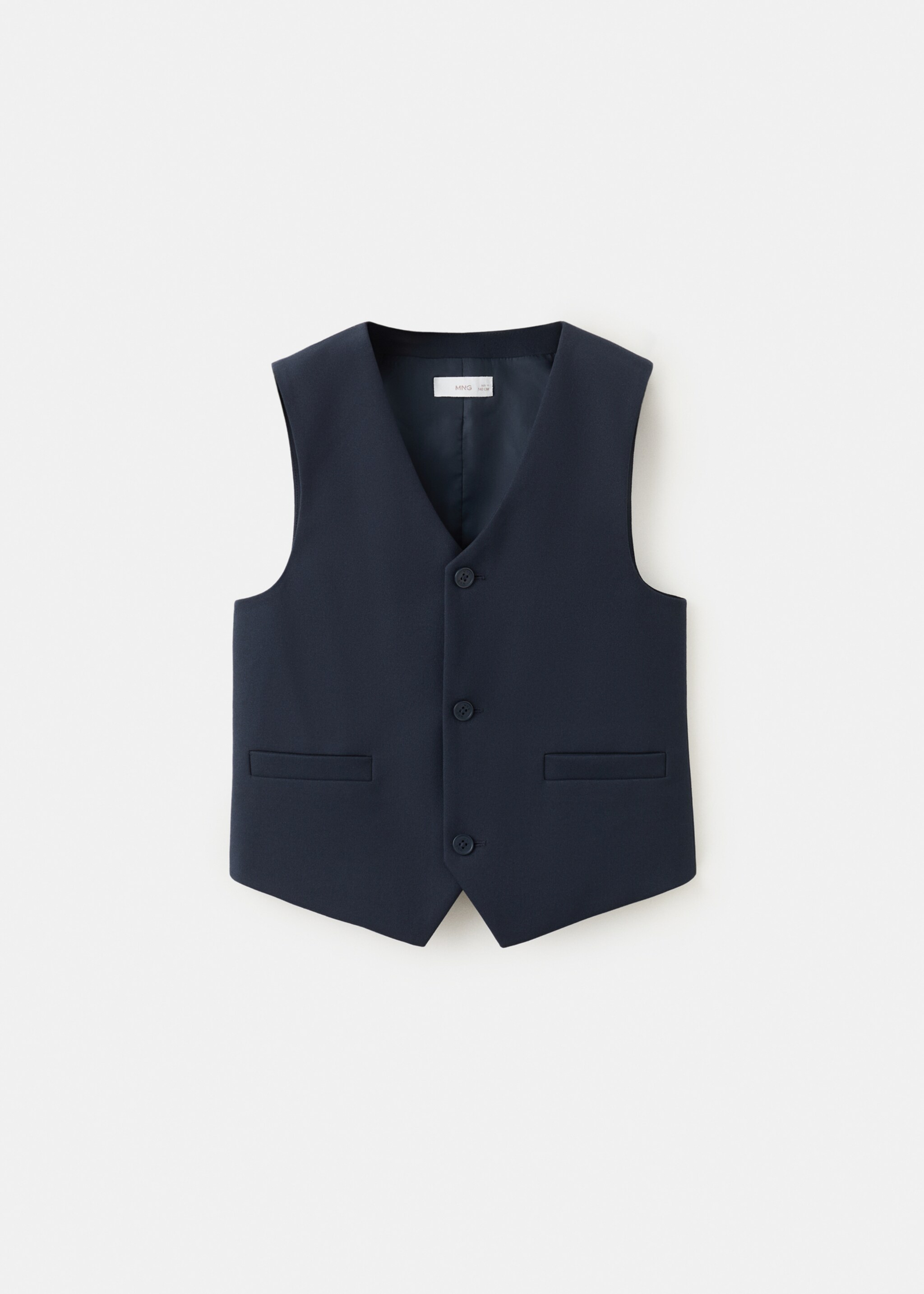Slim-fit suit waistcoat - Article without model, Navy. Ref: 27093719-00.