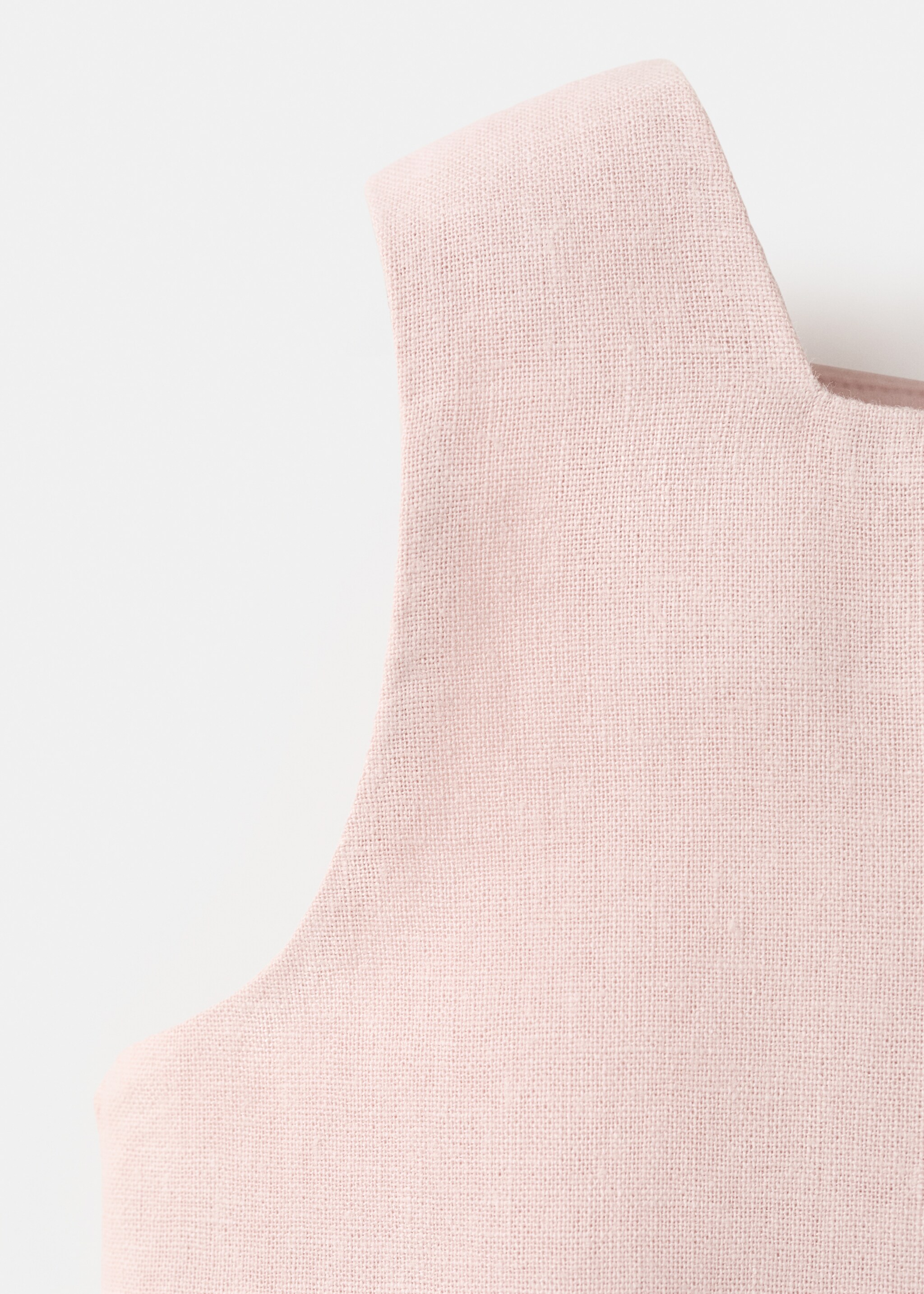 بلوزة كتان بنقش - تفاصيل المنتج 0, وردي خفيف. Ref: 27093721-00.