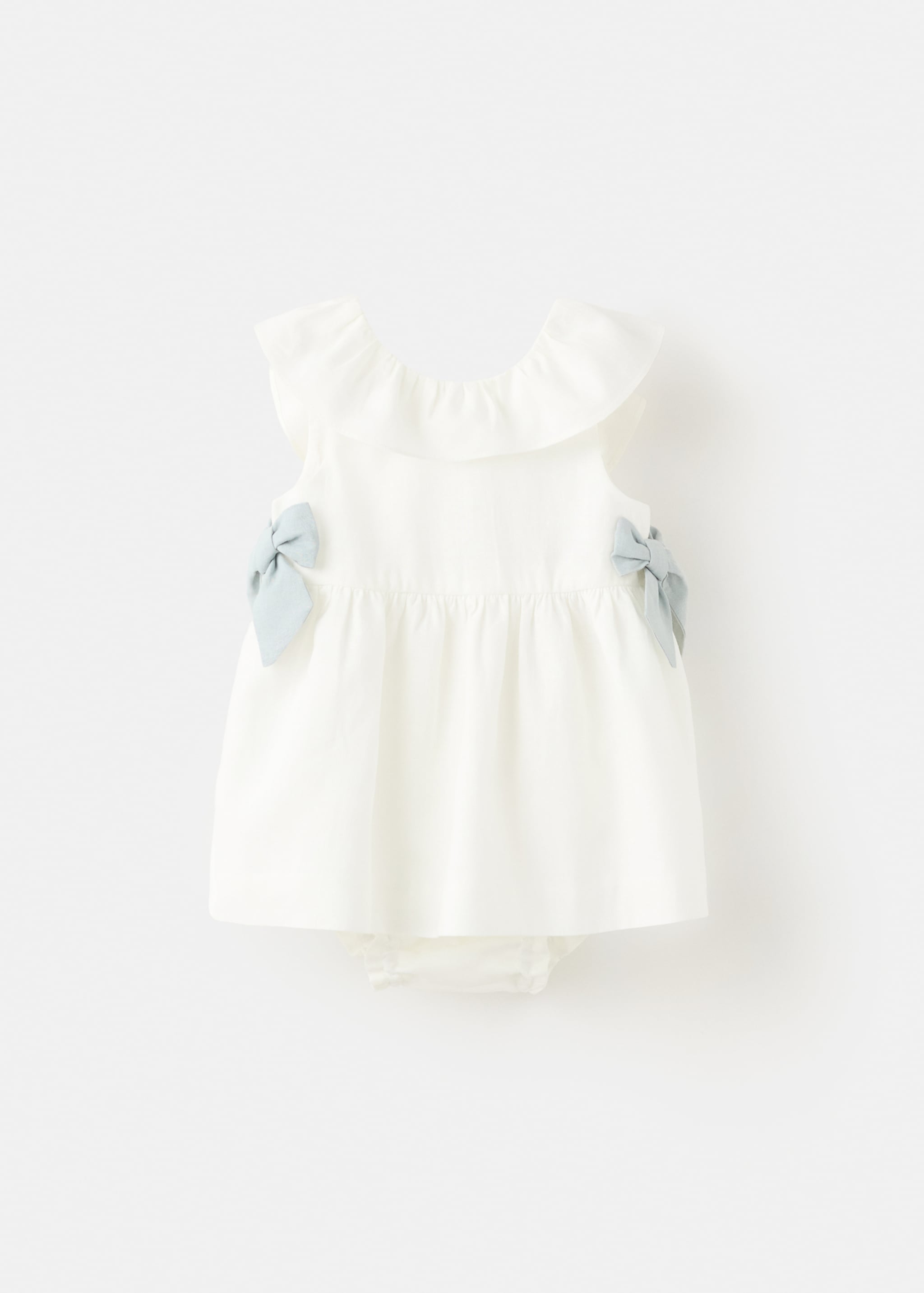 Linen dress and nappy cover - Article without model, Off White. Ref: 27093726-00.