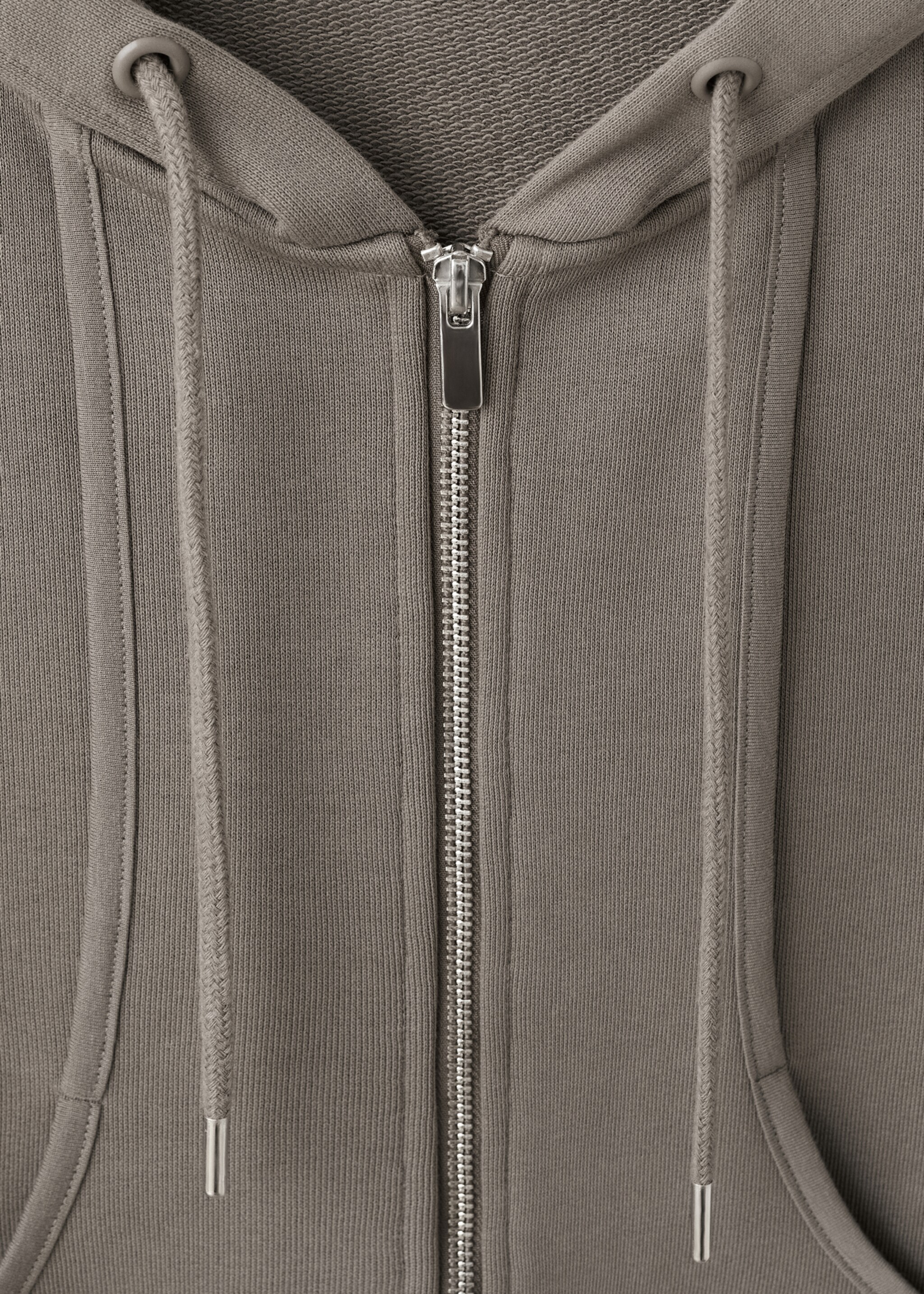 Hooded sweatshirt - Details of the article 8, Grey. Ref: 27093730-00.