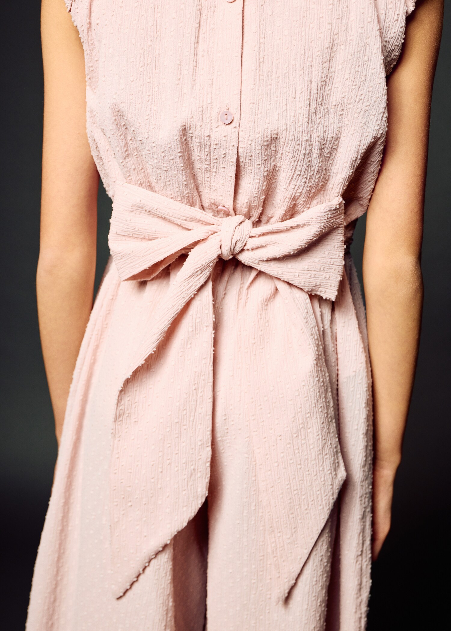 Bow long jumpsuit - Medium plane