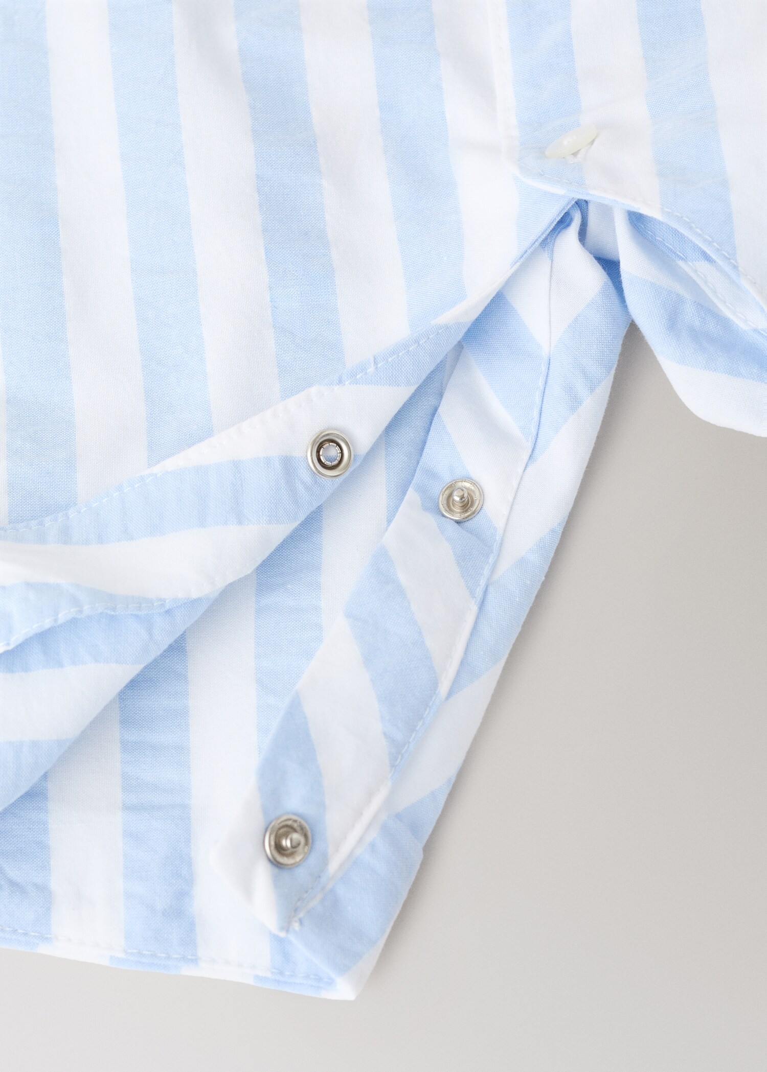 Thick striped romper pyjamas - Details of the article 3