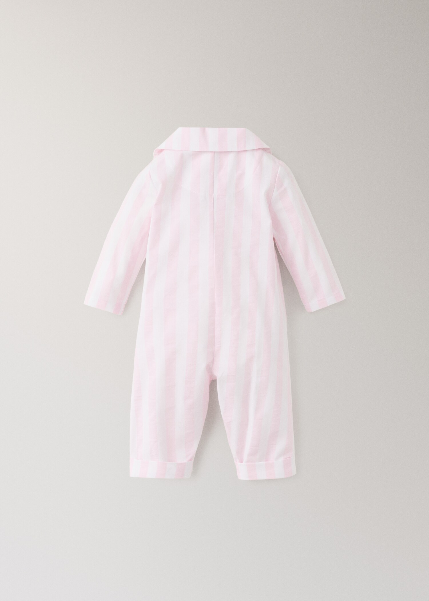 Thick striped romper pyjamas - Details of the article 1