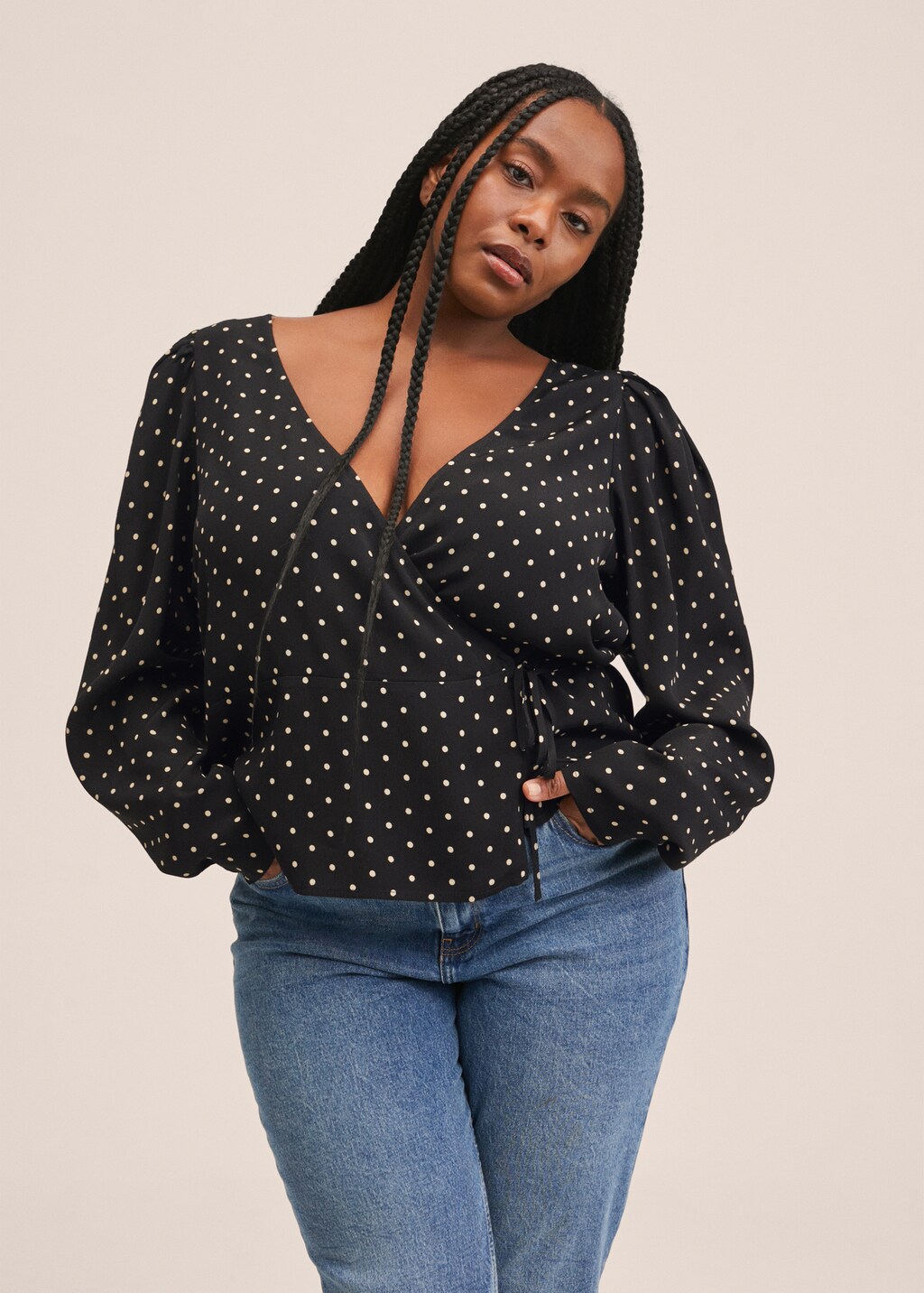 Blouse pois femme new arrivals