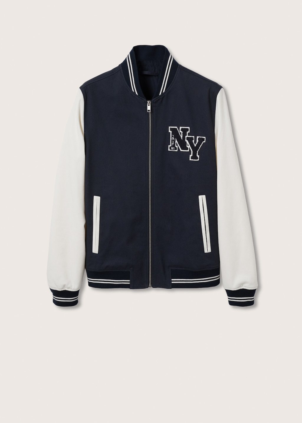 Varsity bomber jacket Men MANGO Lebanon