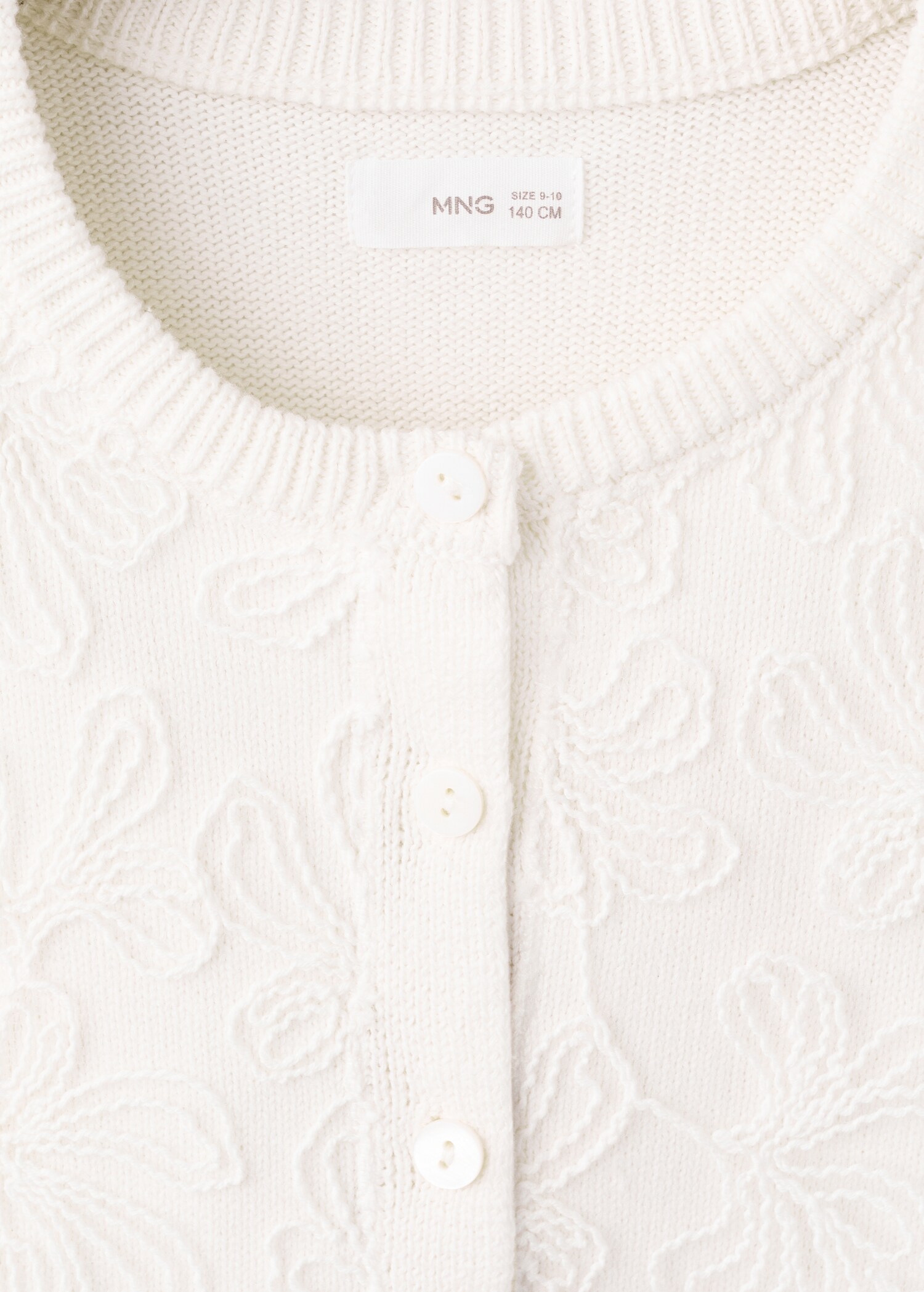 Floral embroidered knit cardigan - Details of the article 8