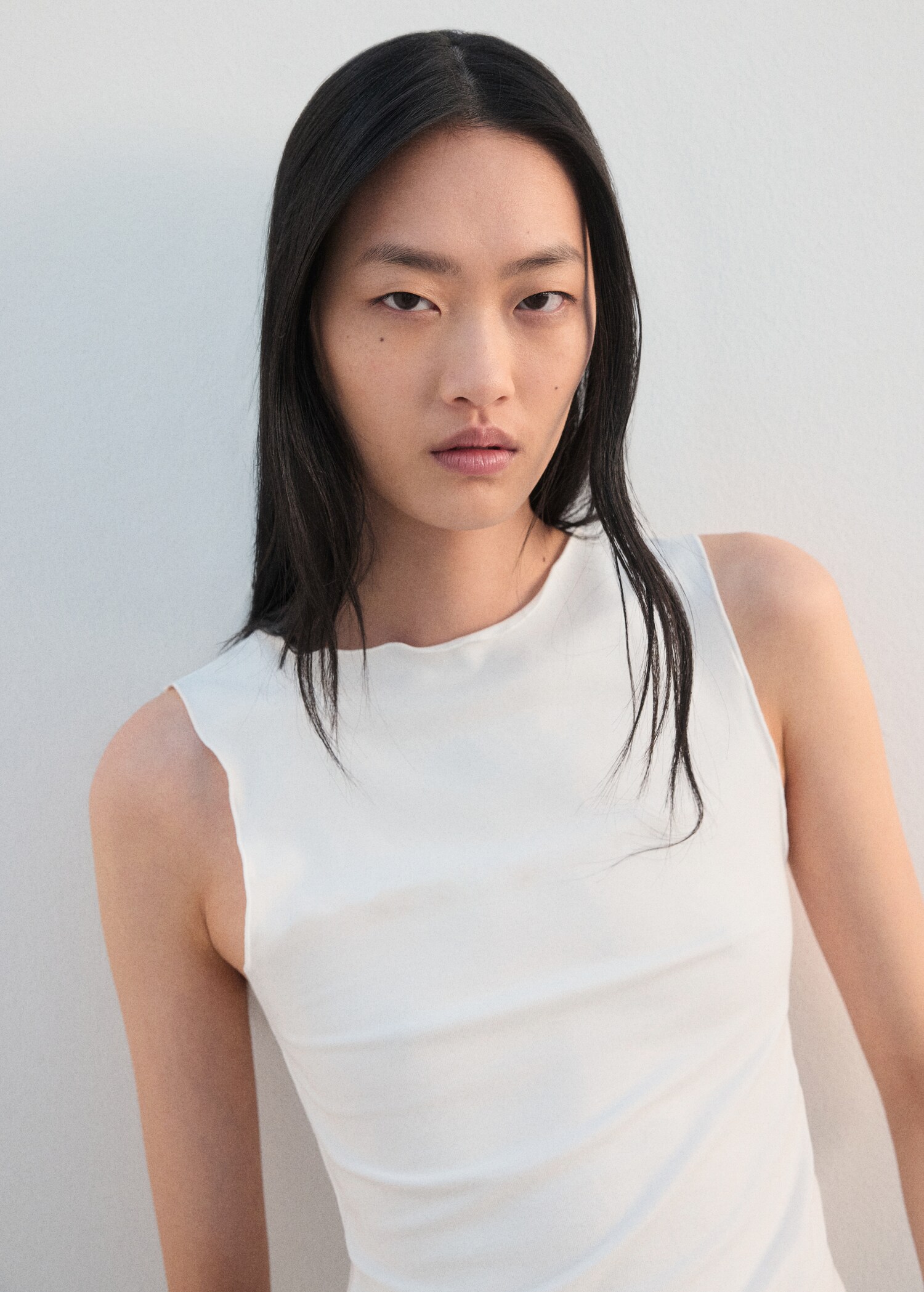 Scalloped hem top - Medium plane