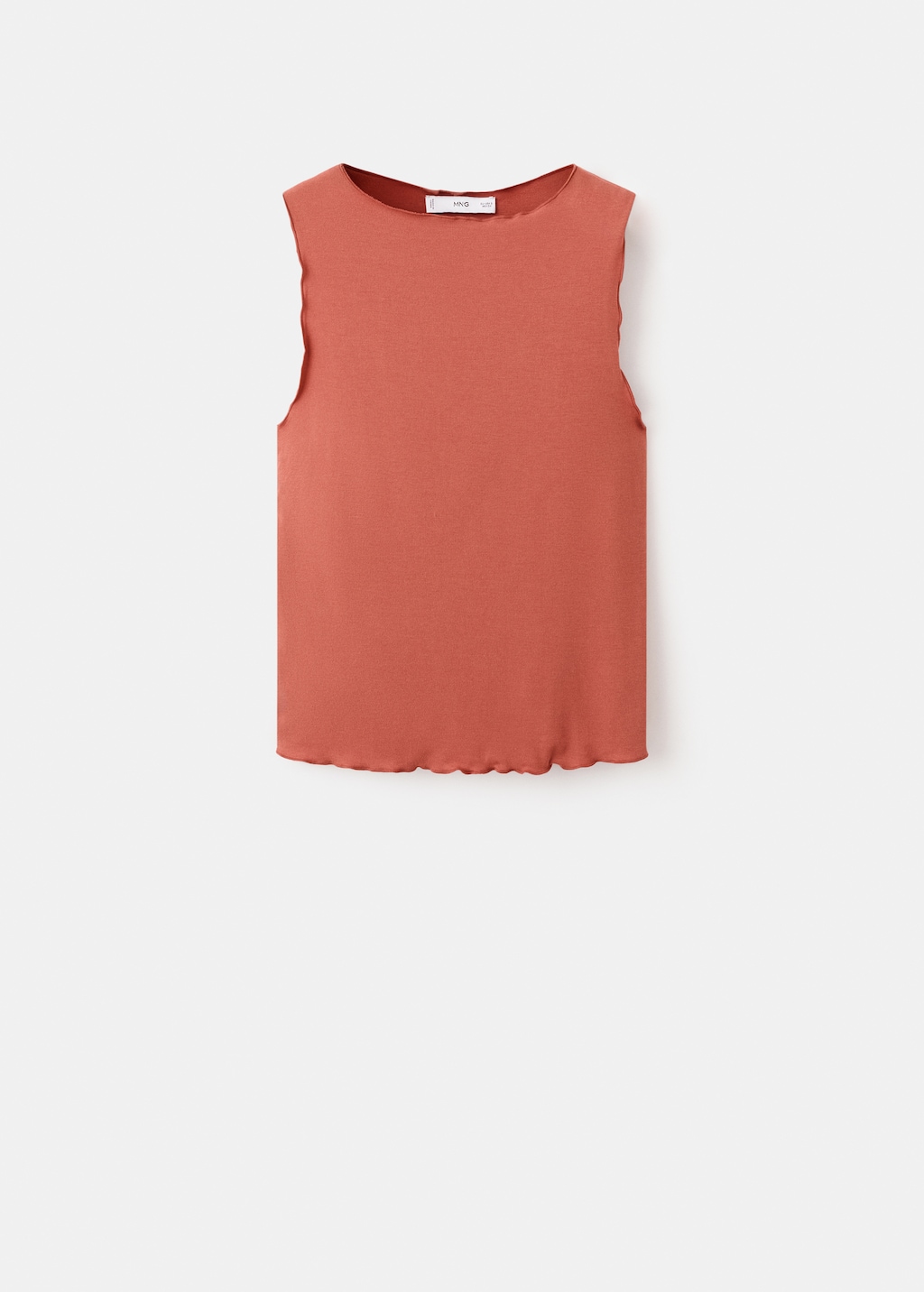 Scalloped hem top