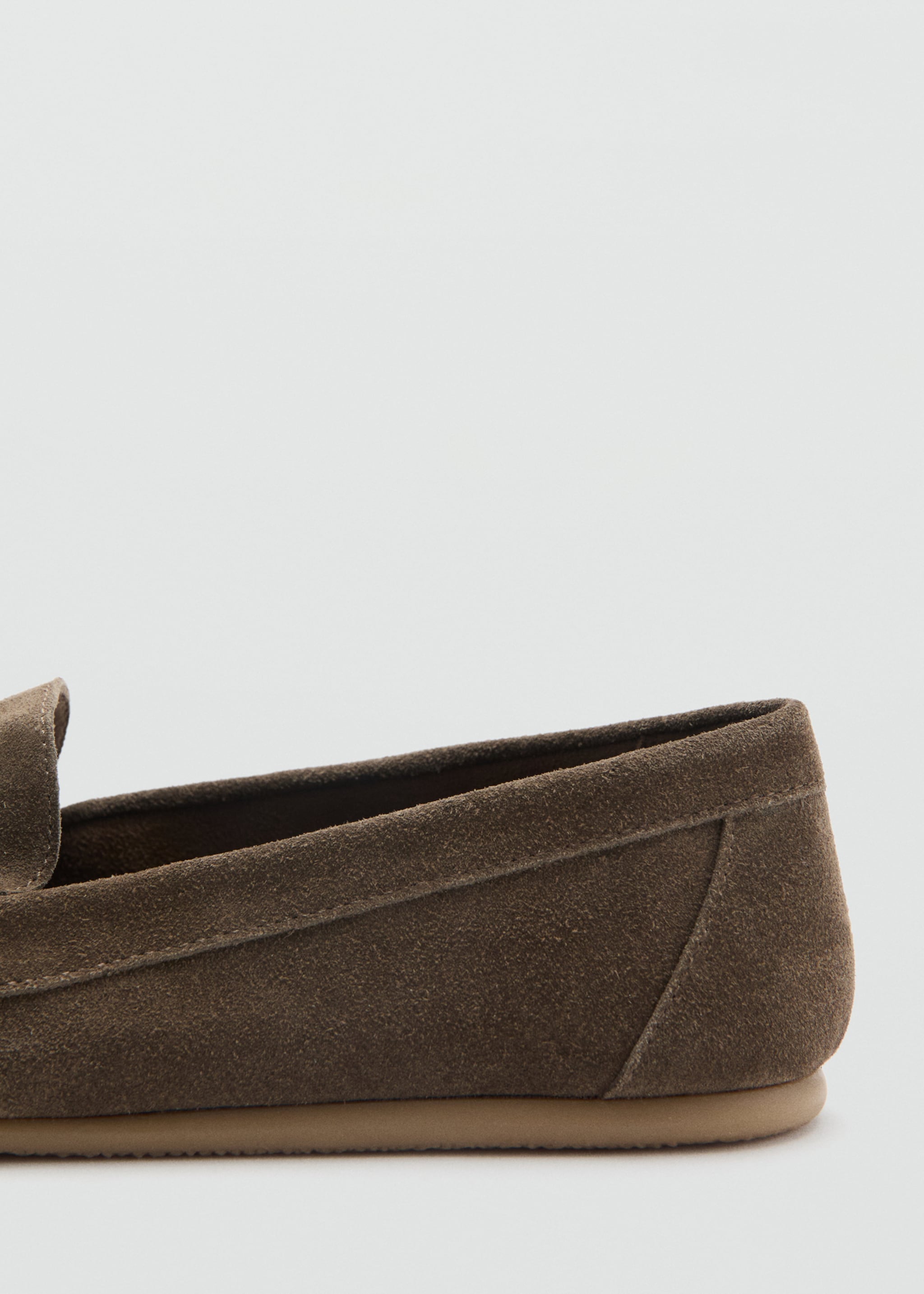 Mocassins découpe cuir suède - Détail de l'article 1, Sable. Ref: 27094045-00.