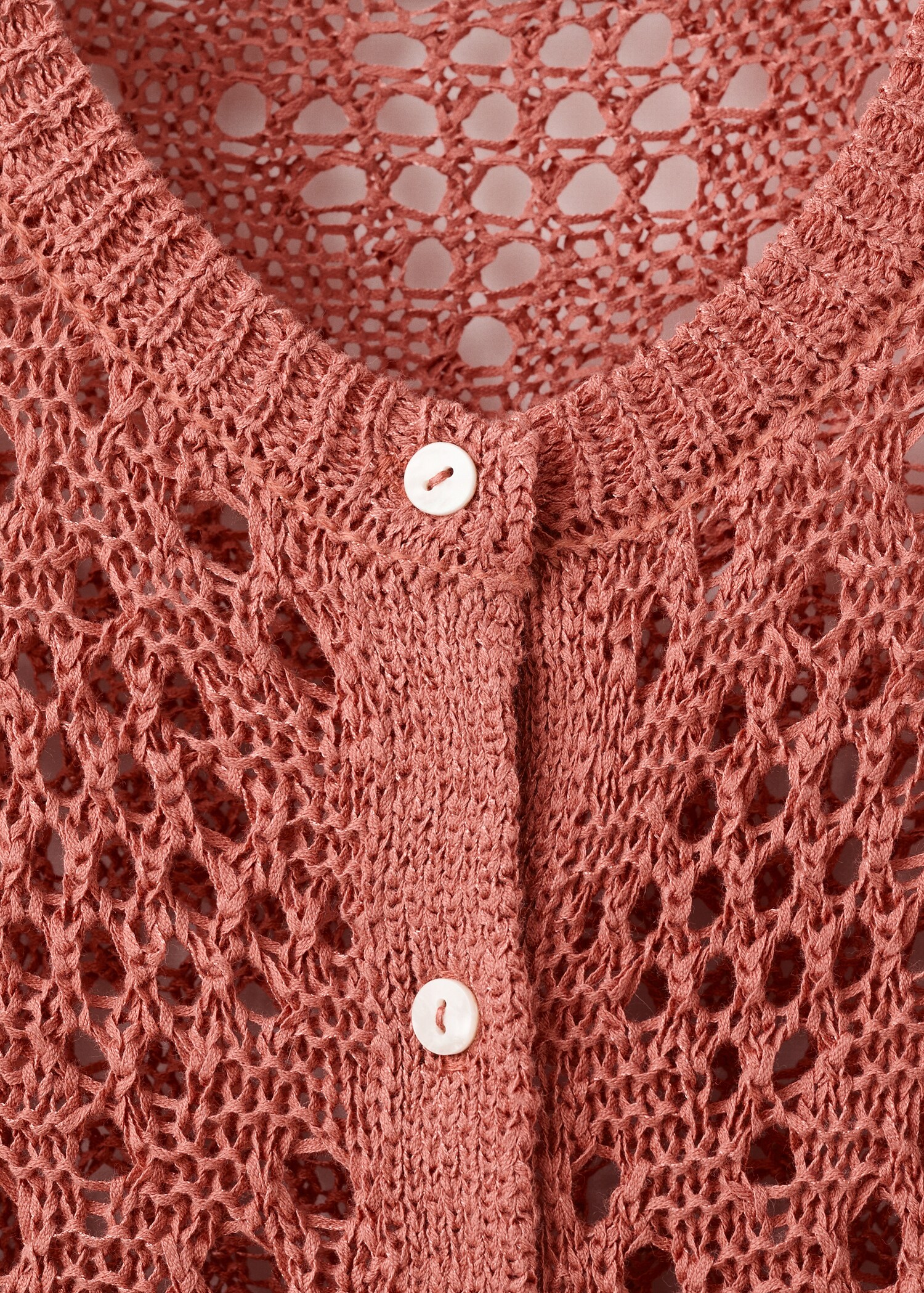 Cardigan maille ajourée - Détail de l'article 0