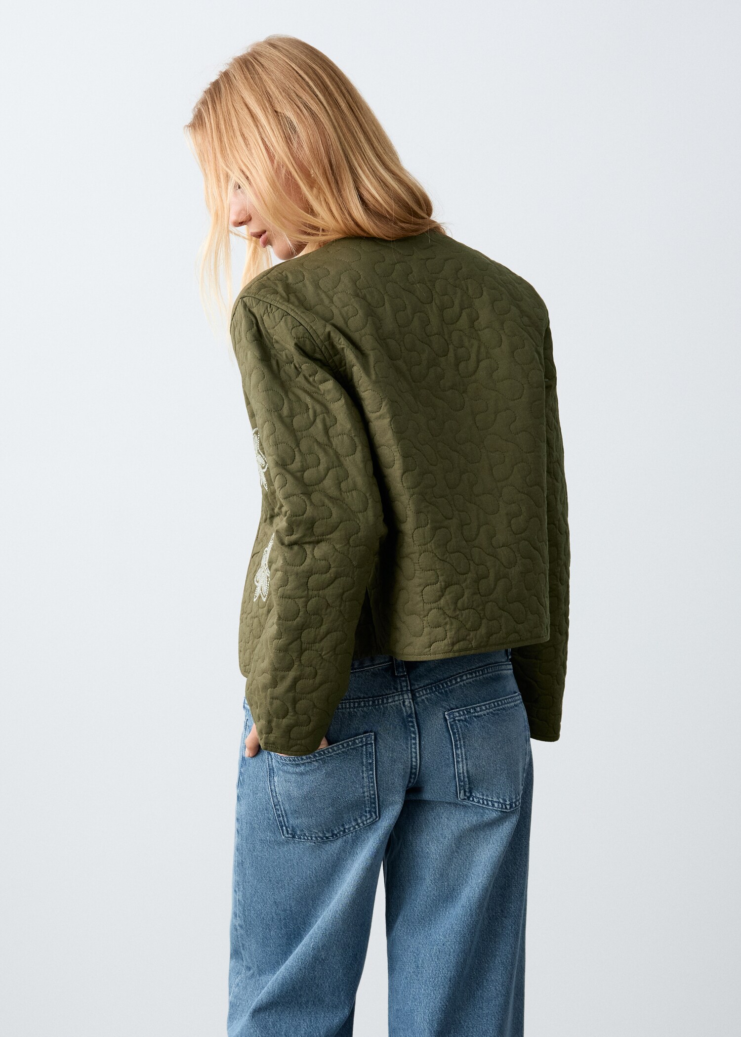 Veste matelassée brodée - Verso de l’article