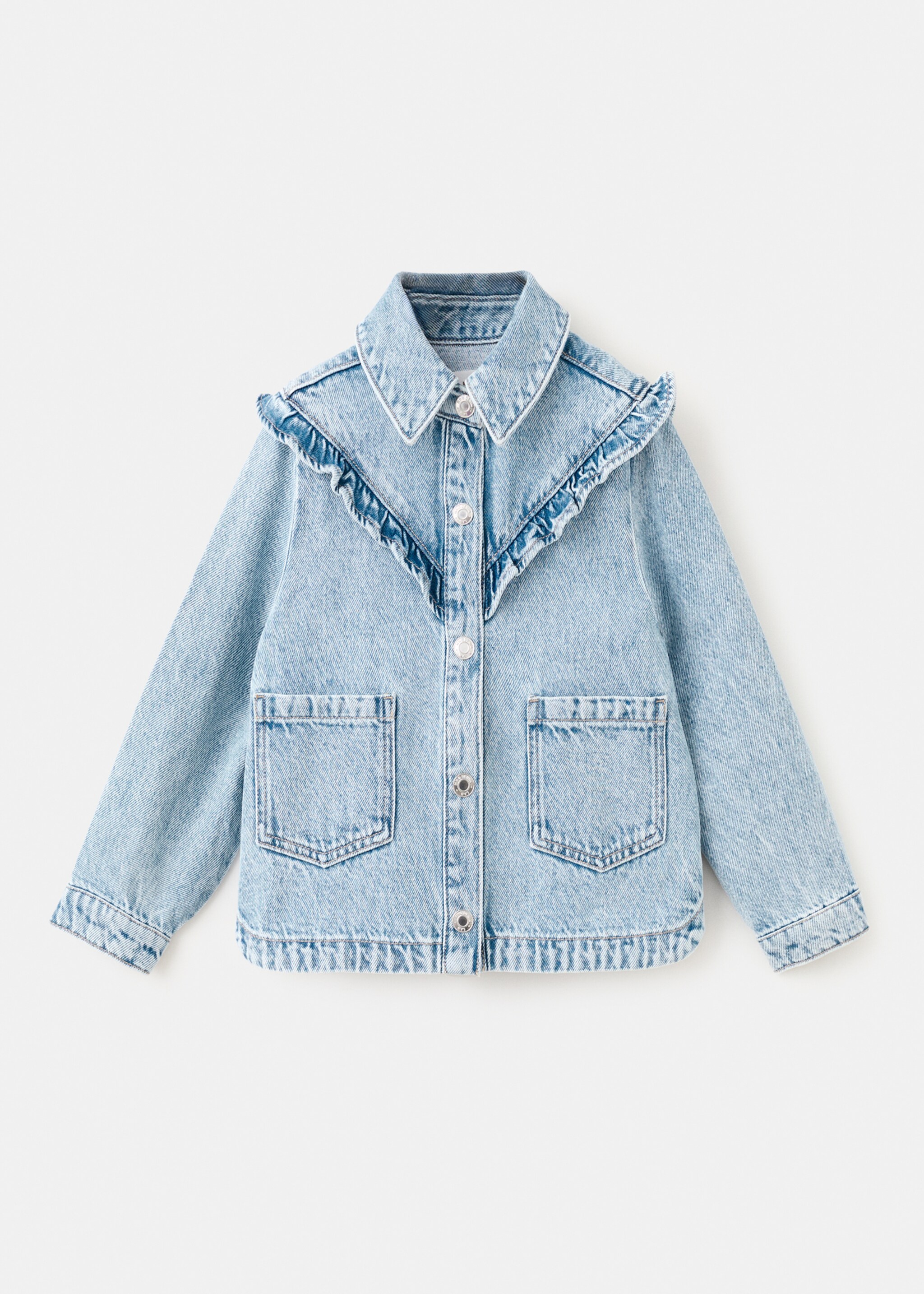 Cowgirl jacket with ruffles - Article without model, Light Blue. Ref: 27094049-00.
