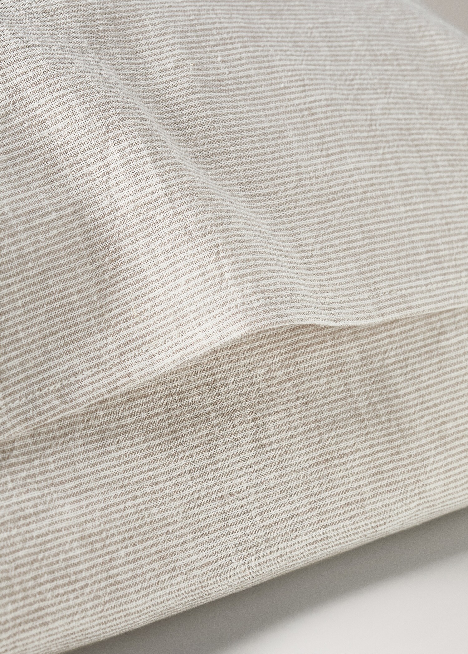 Children's pillowcase in cotton linen with stripes 50x75cm - Details of the article 1