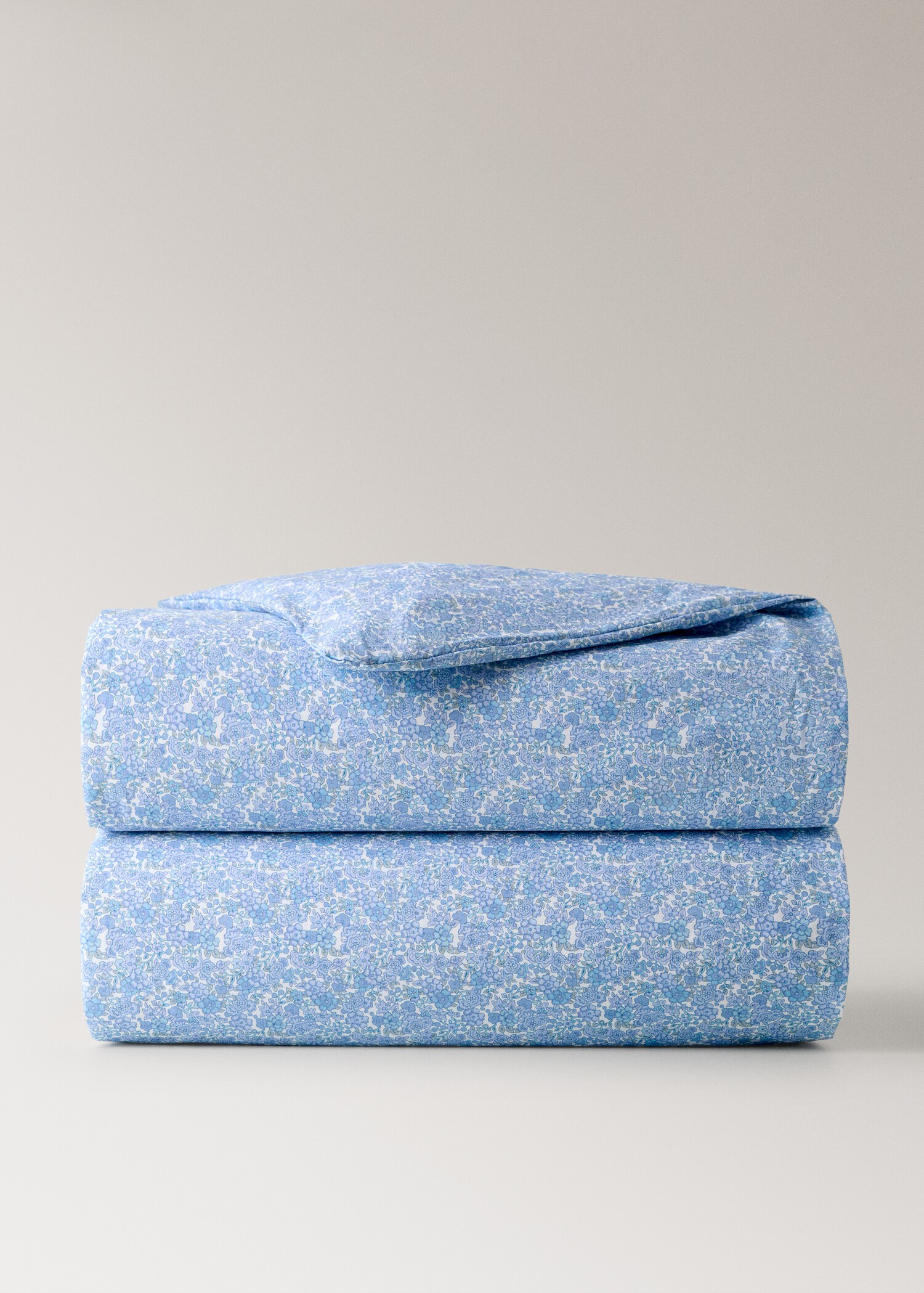 Children's percale cotton floral duvet cover for 135/140 cm bed - Article without model