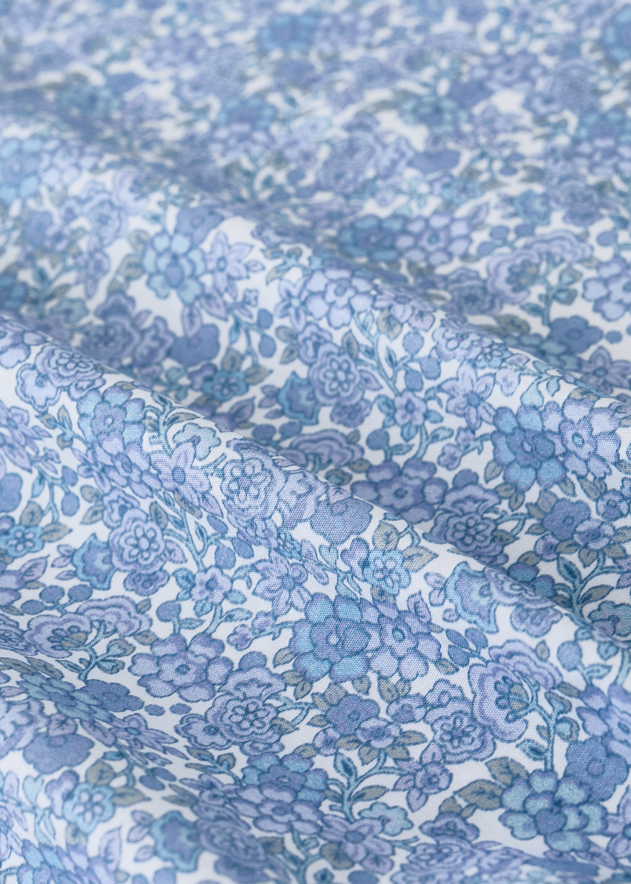 Drap berceau fleur - Détail de l'article 2, Bleu. Ref: 27094059-00.