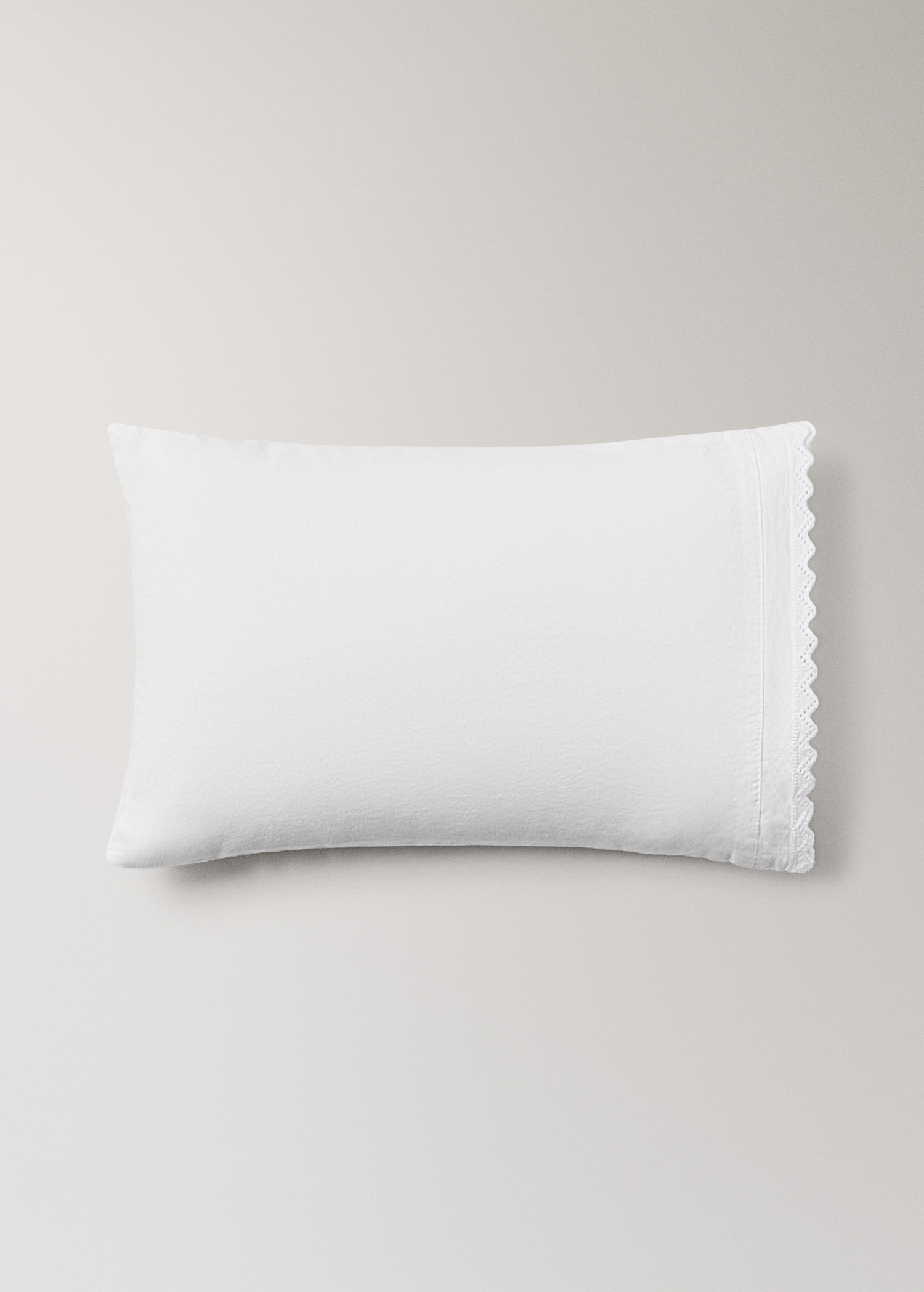 Set van bovenlaken en kussensloop voor wieg van garment-washed perkal - Artikel zonder model