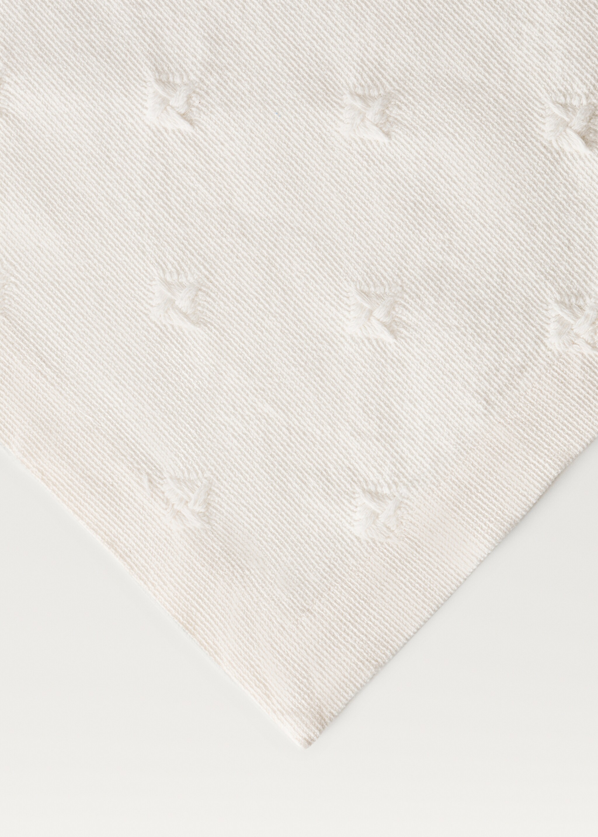 Cotton jacquard children’s bedspread for 90/105 cm bed - Details of the article 1, White. Ref: 27094071-00.