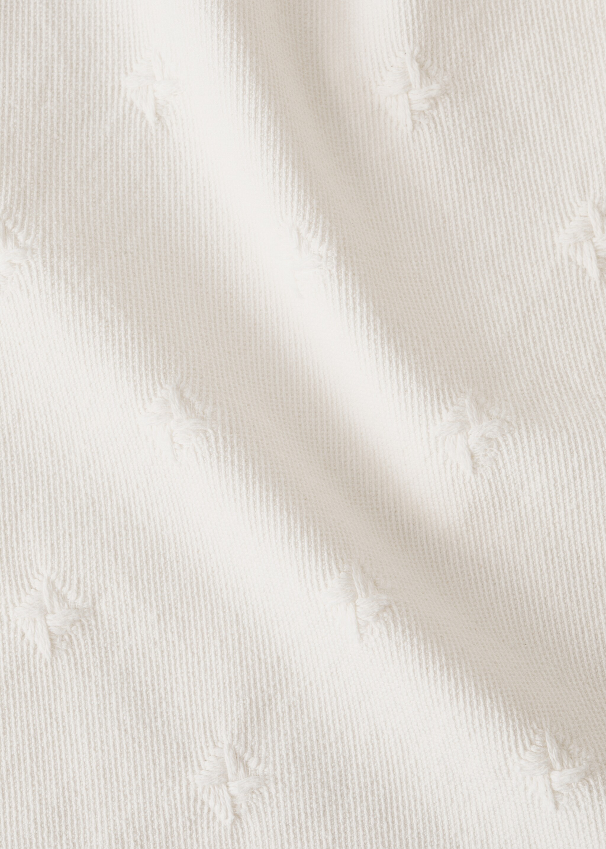 Cotton jacquard children’s bedspread for 90/105 cm bed - Details of the article 2, White. Ref: 27094071-00.