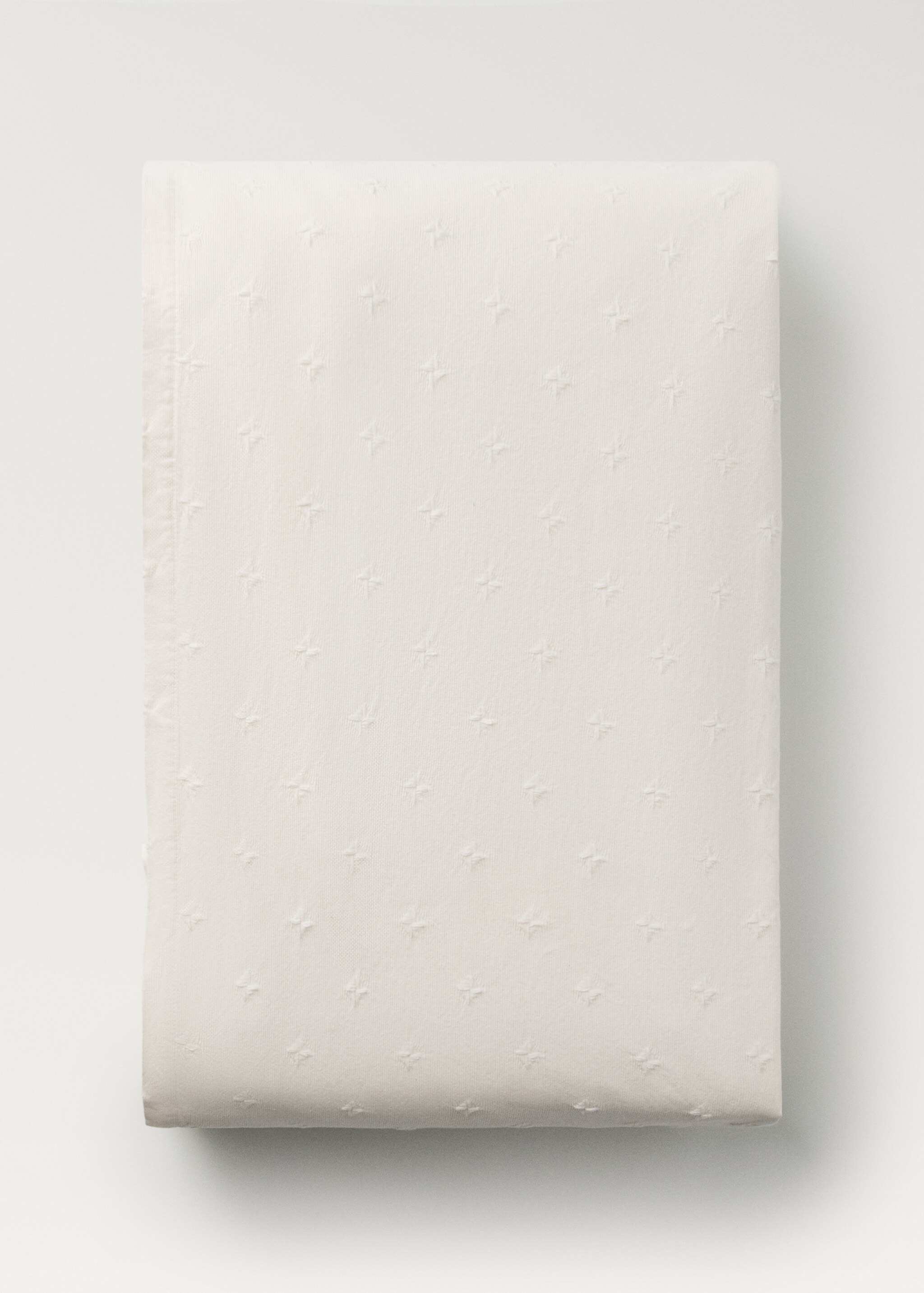 Cotton jacquard children’s bedspread for 90/105 cm bed - Details of the article 3, White. Ref: 27094071-00.