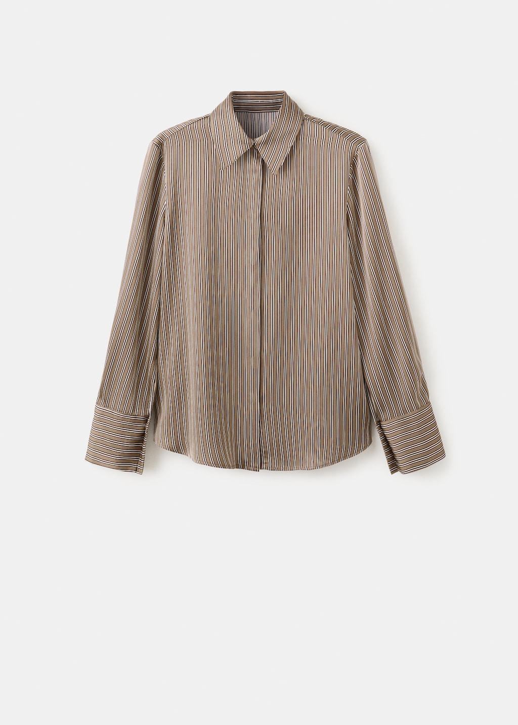Satin striped shirt - image 2