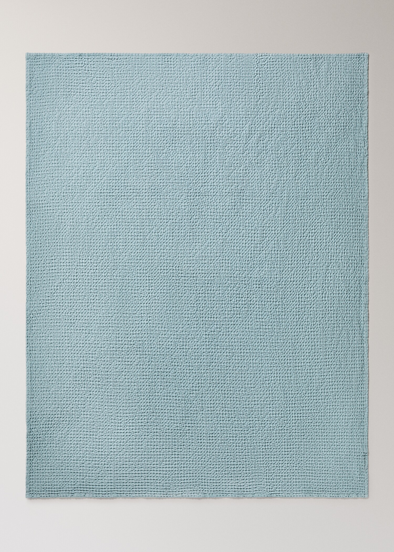 Waffle-cotton garment-dyed bedspread for cot - Details of the article 3