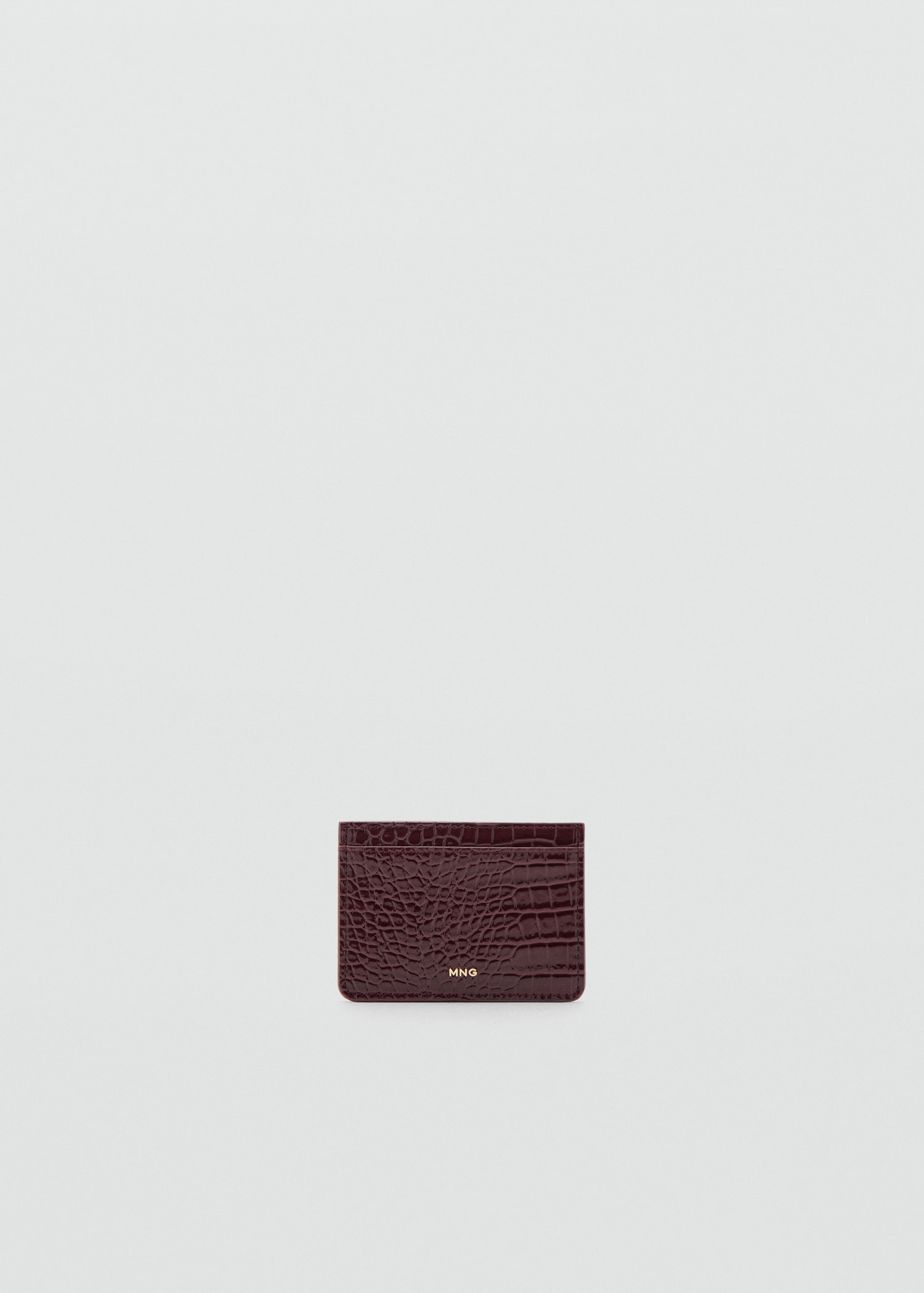 Glänzender Kartenhalter aus Krokodilleder - Artikel ohne Model