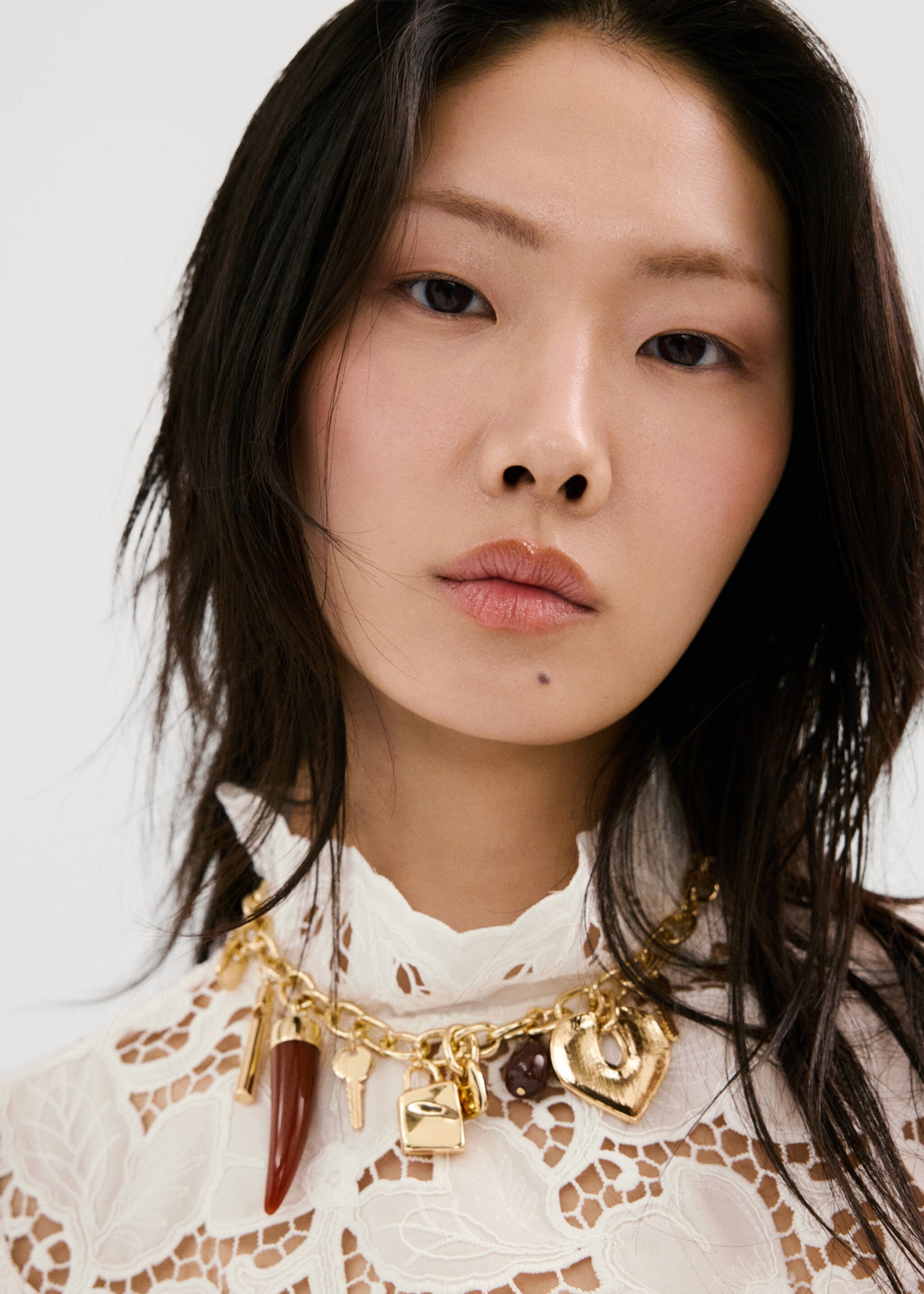 Floral embroidery blouse - Details of the article 2, White. Ref: 27094077-00.