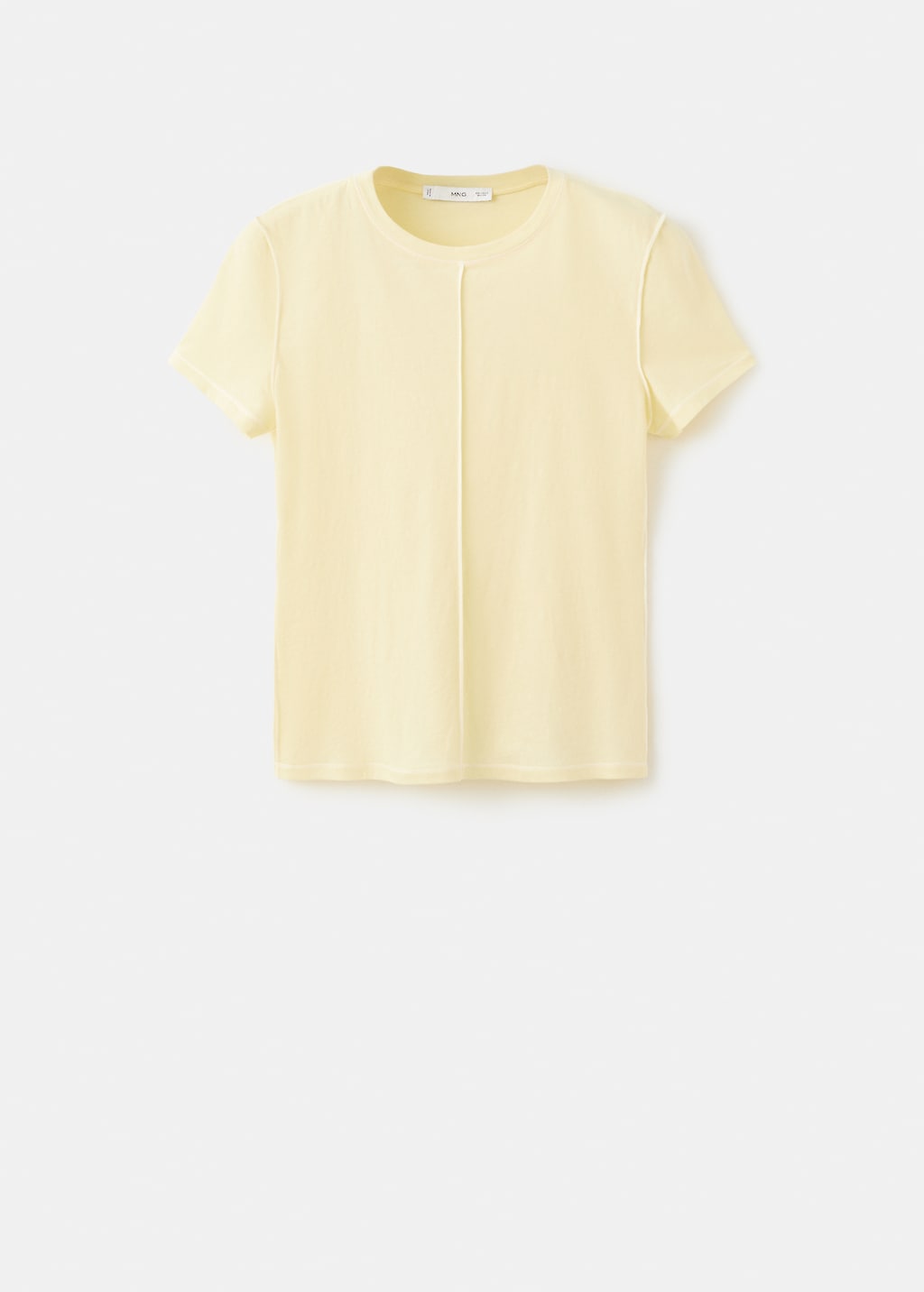 Cotton T-shirt with seams - image 4