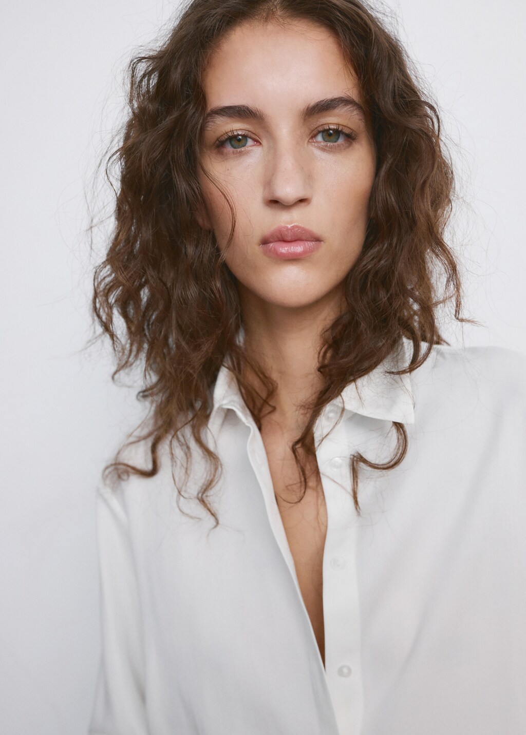 Straight lyocell shirt - image 5
