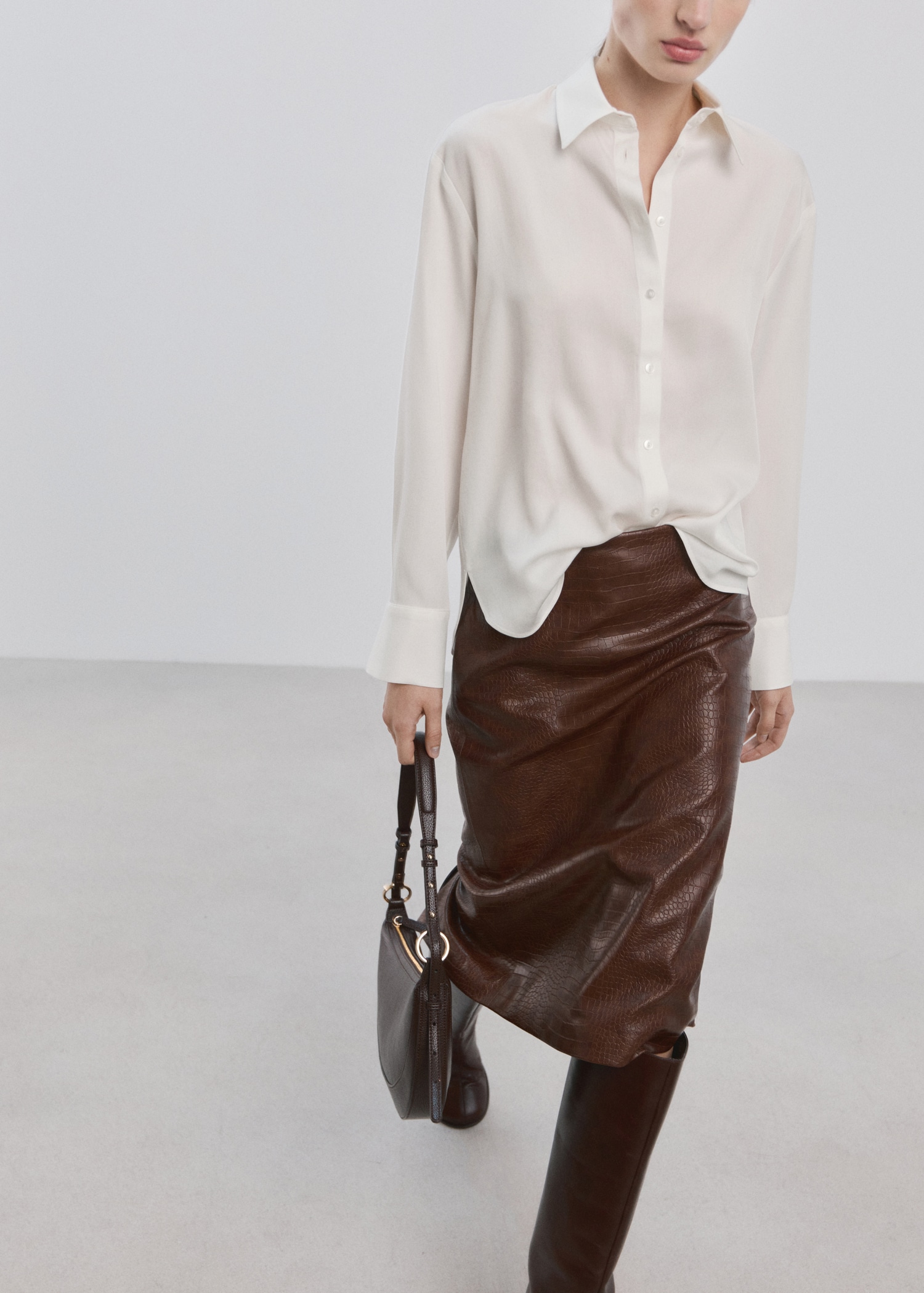 Recht overhemd van lyocell - Detail van het artikel 2