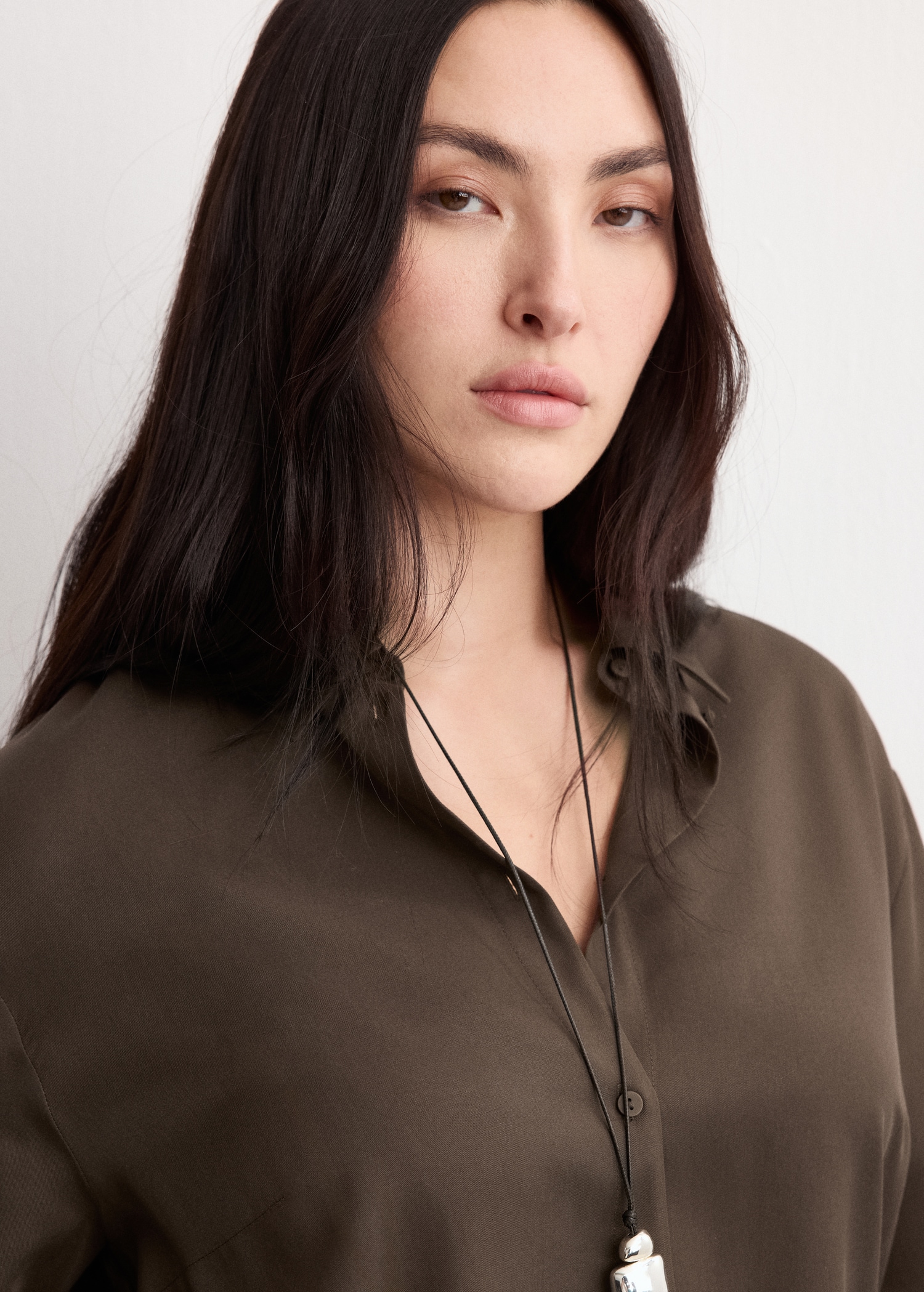 Recht overhemd van lyocell - Detail van het artikel 4