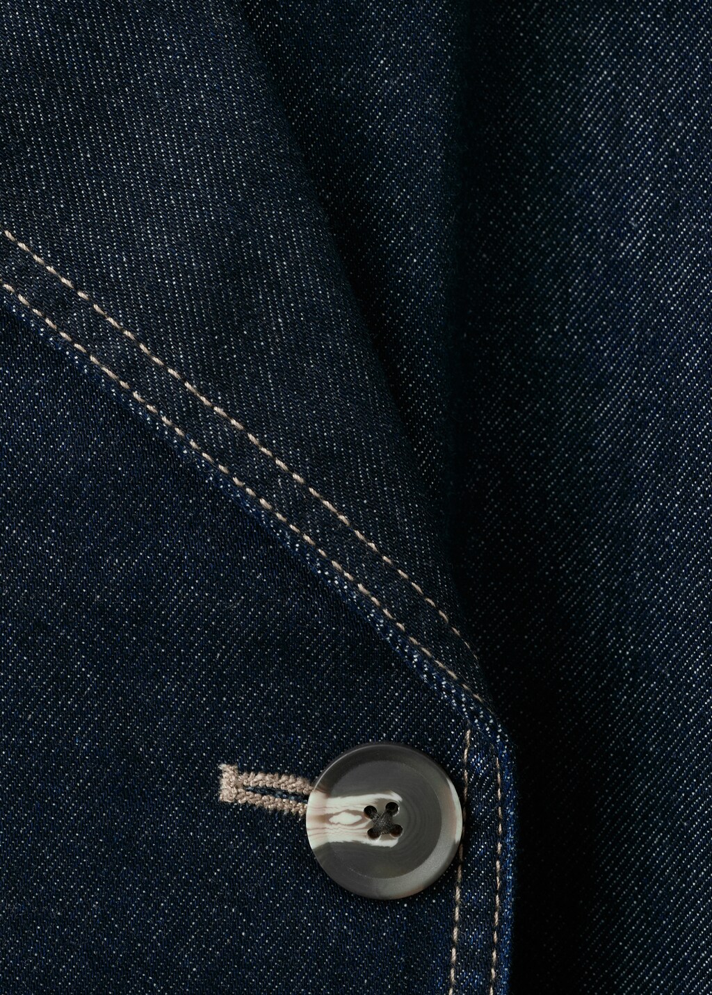 Denim trench coat with belt - image 5
