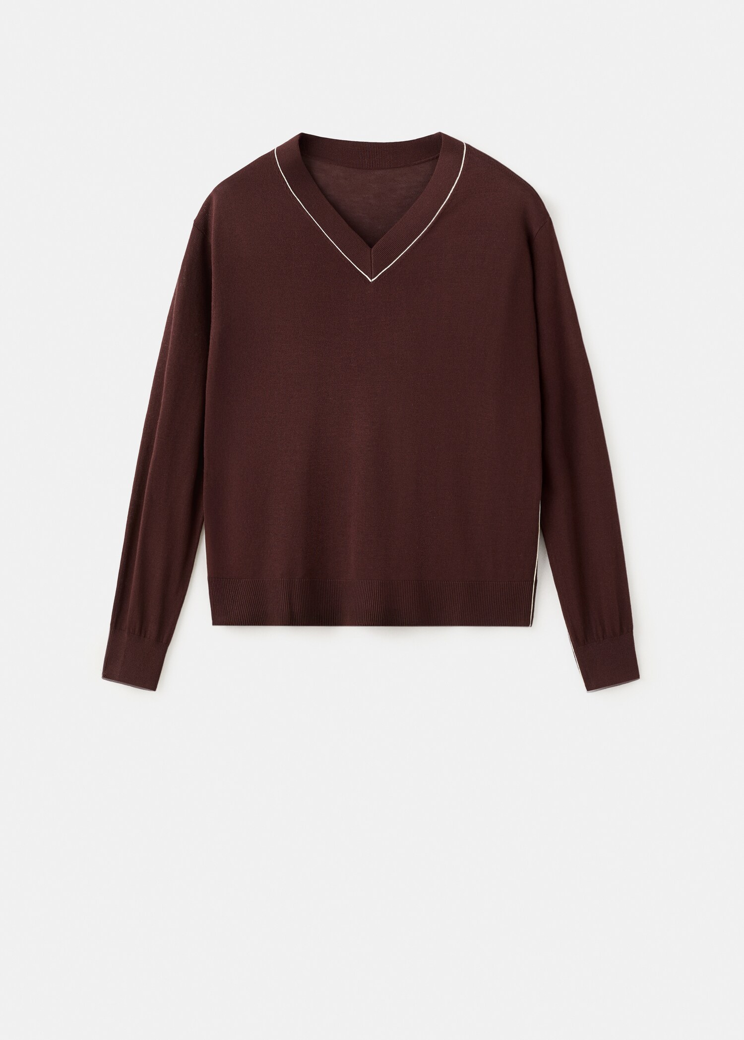 Pull-over maille col en V - Article sans modèle