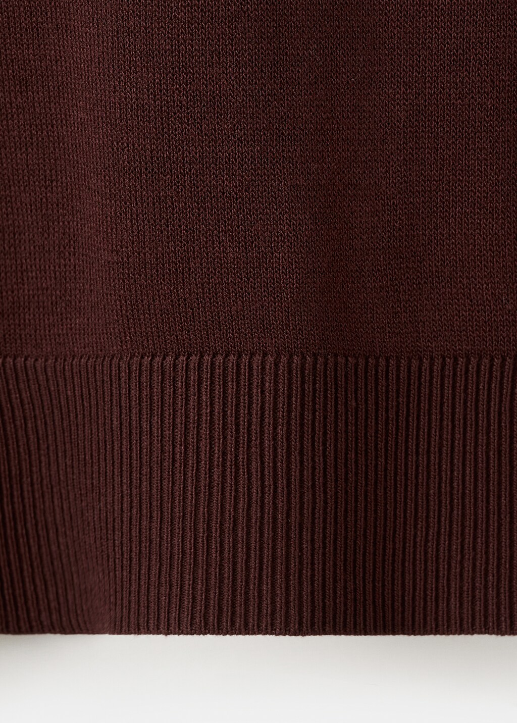 Mango V-neck sweater with contrast piping