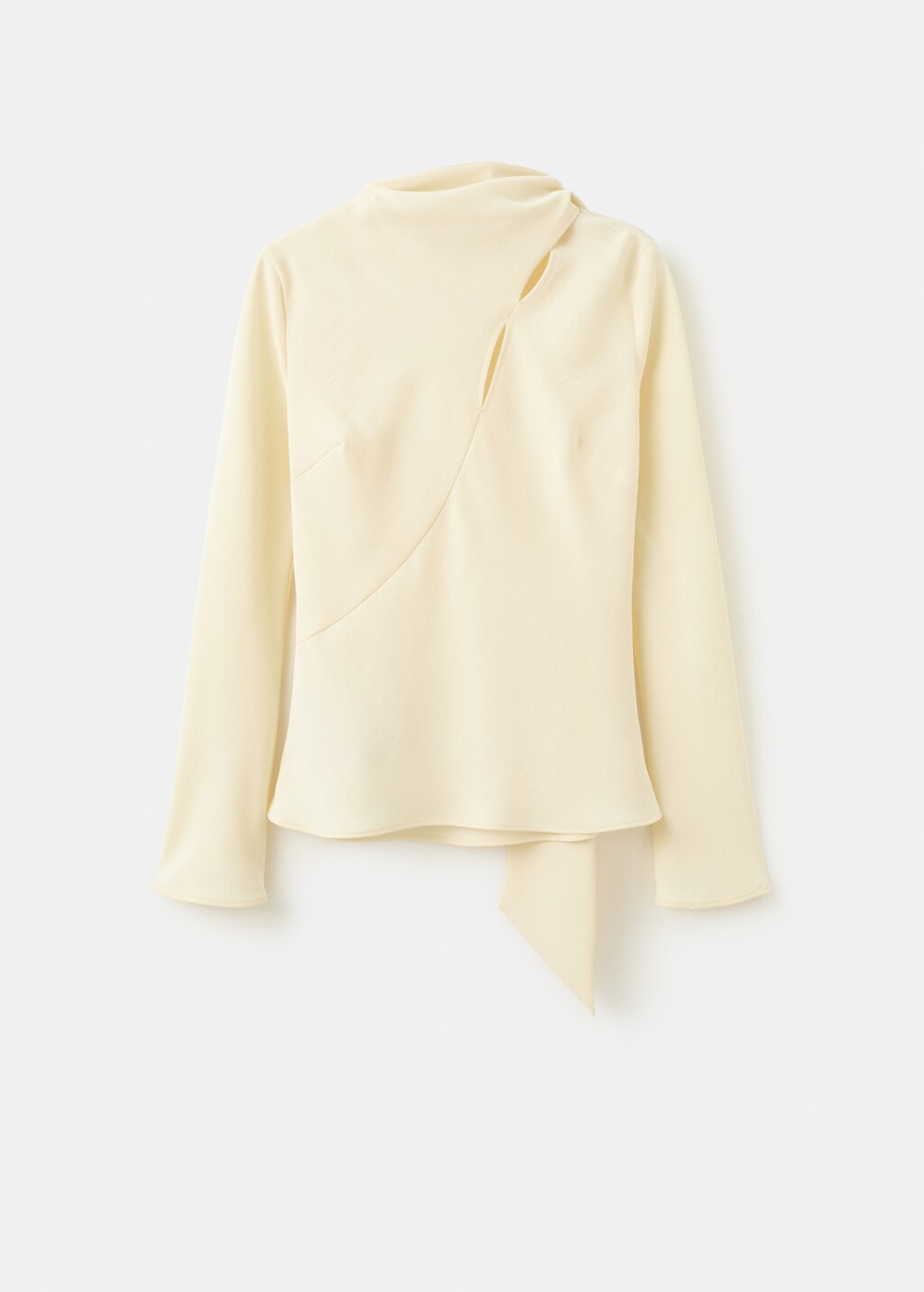 Scarf blouse with openings - image 2