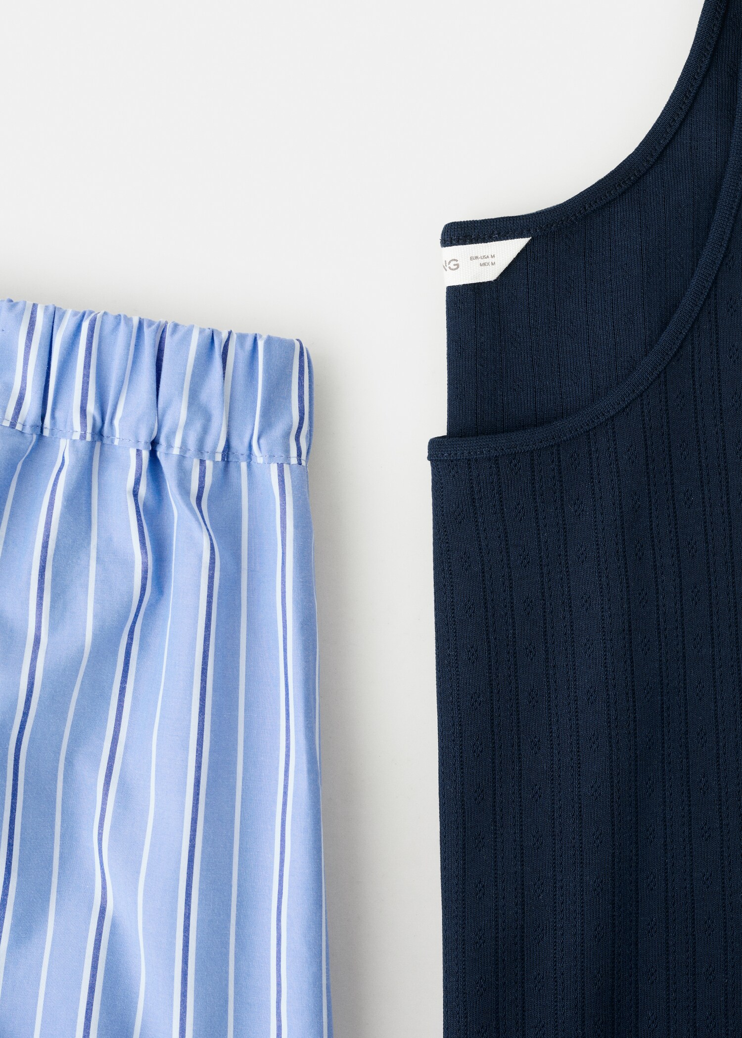 Short cotton pyjamas - Details of the article 0